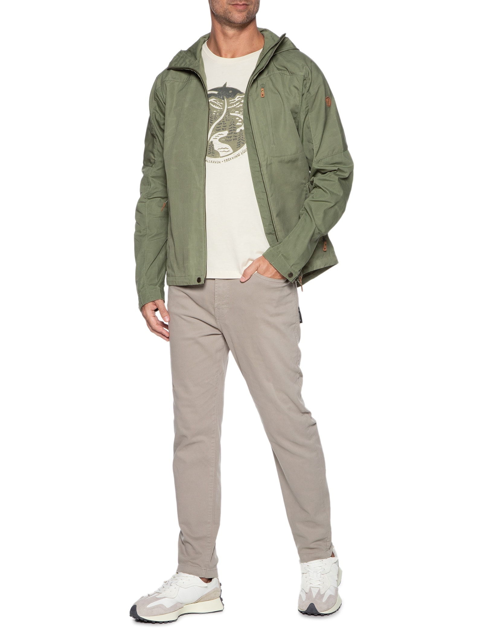 Jaqueta Masculina Sten Verde  Fjällräven