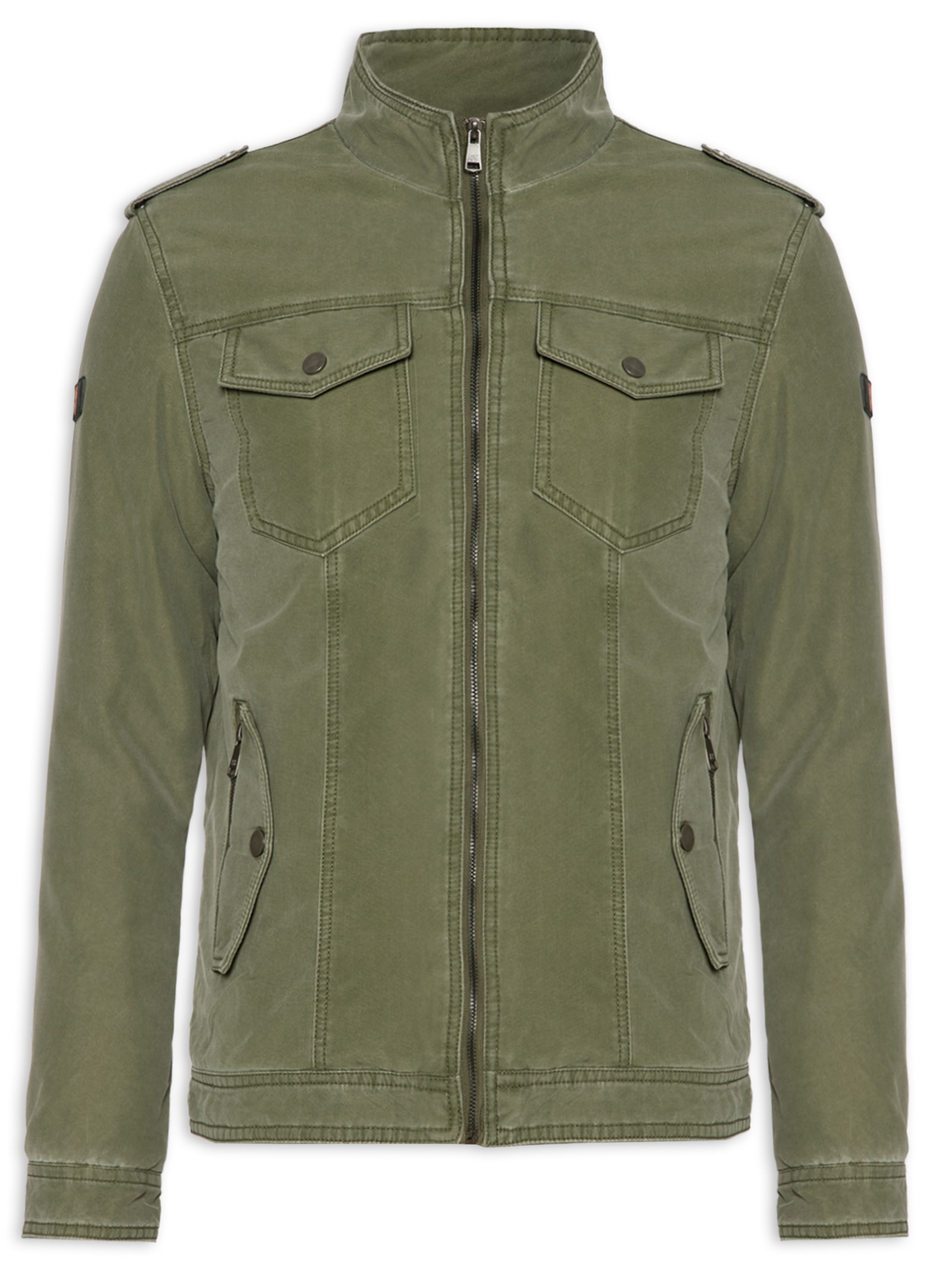 Jaqueta Masculina Stone Brushed - Verde - Jab