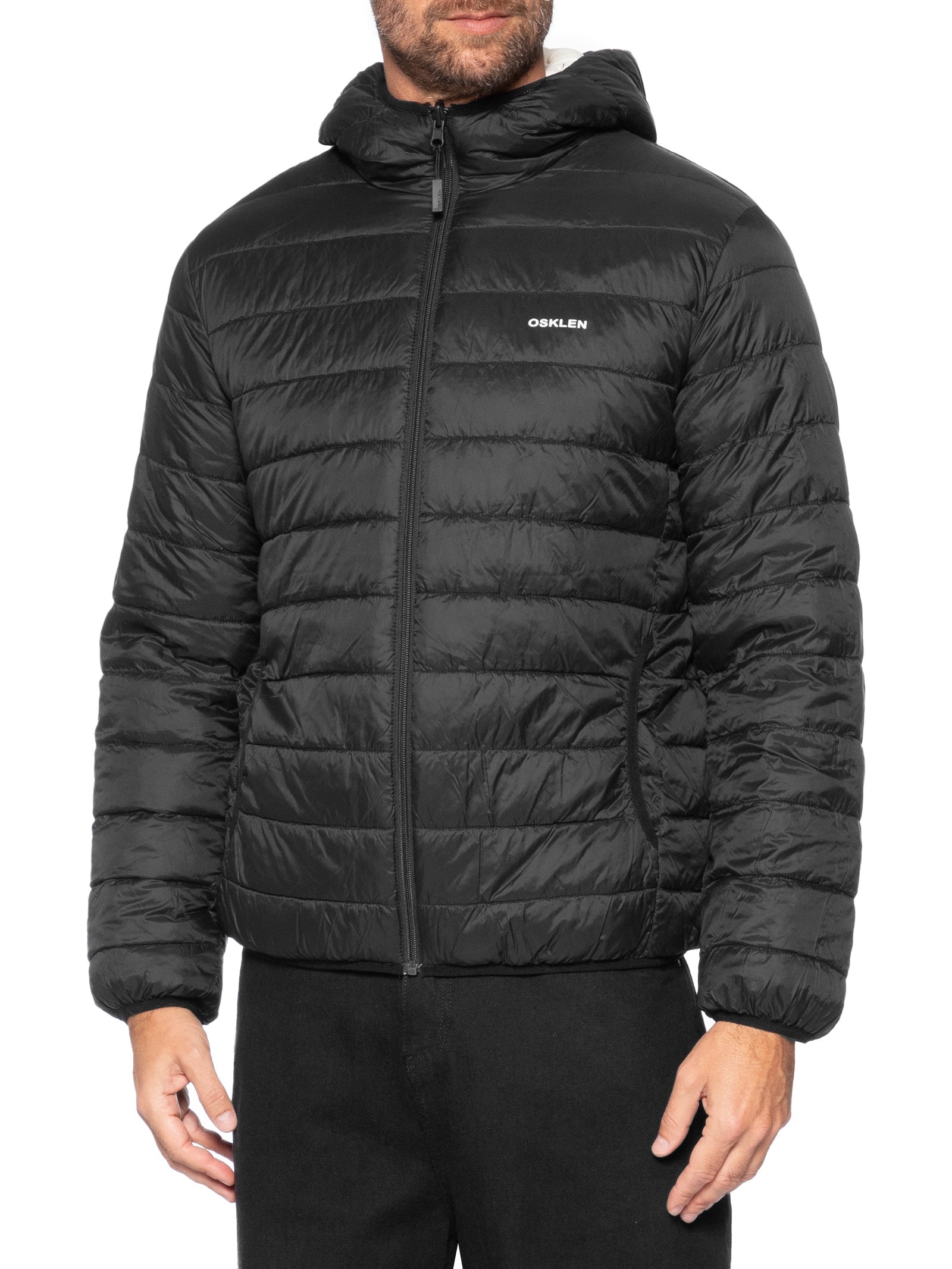 Jaqueta Masculina Superlight Hood Double Branco Osklen
