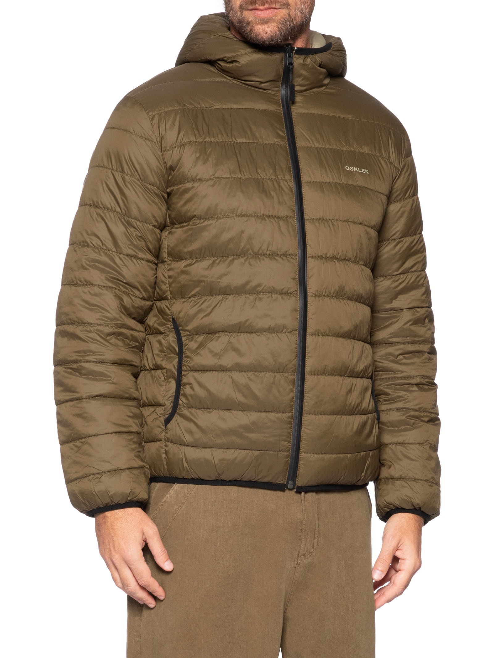 Jaqueta Masculina Superlight Hood Double Marrom Osklen