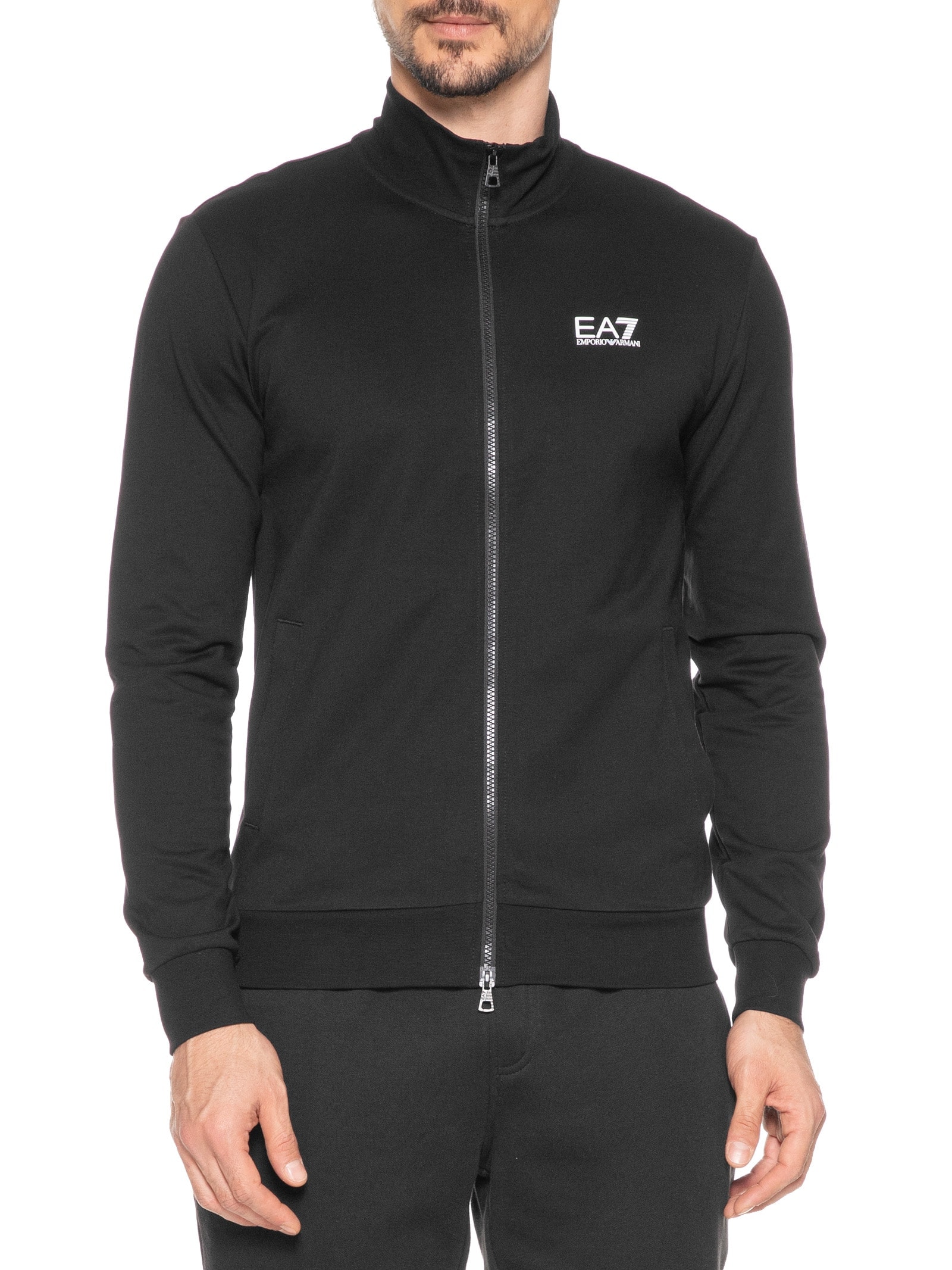 ジャケット・アウター EMPORIO ARMANI Full Zip Blouson Emporio Armani Jaqueta Blouson Com Zíper e Capuz | Preto | FARFETCH BR