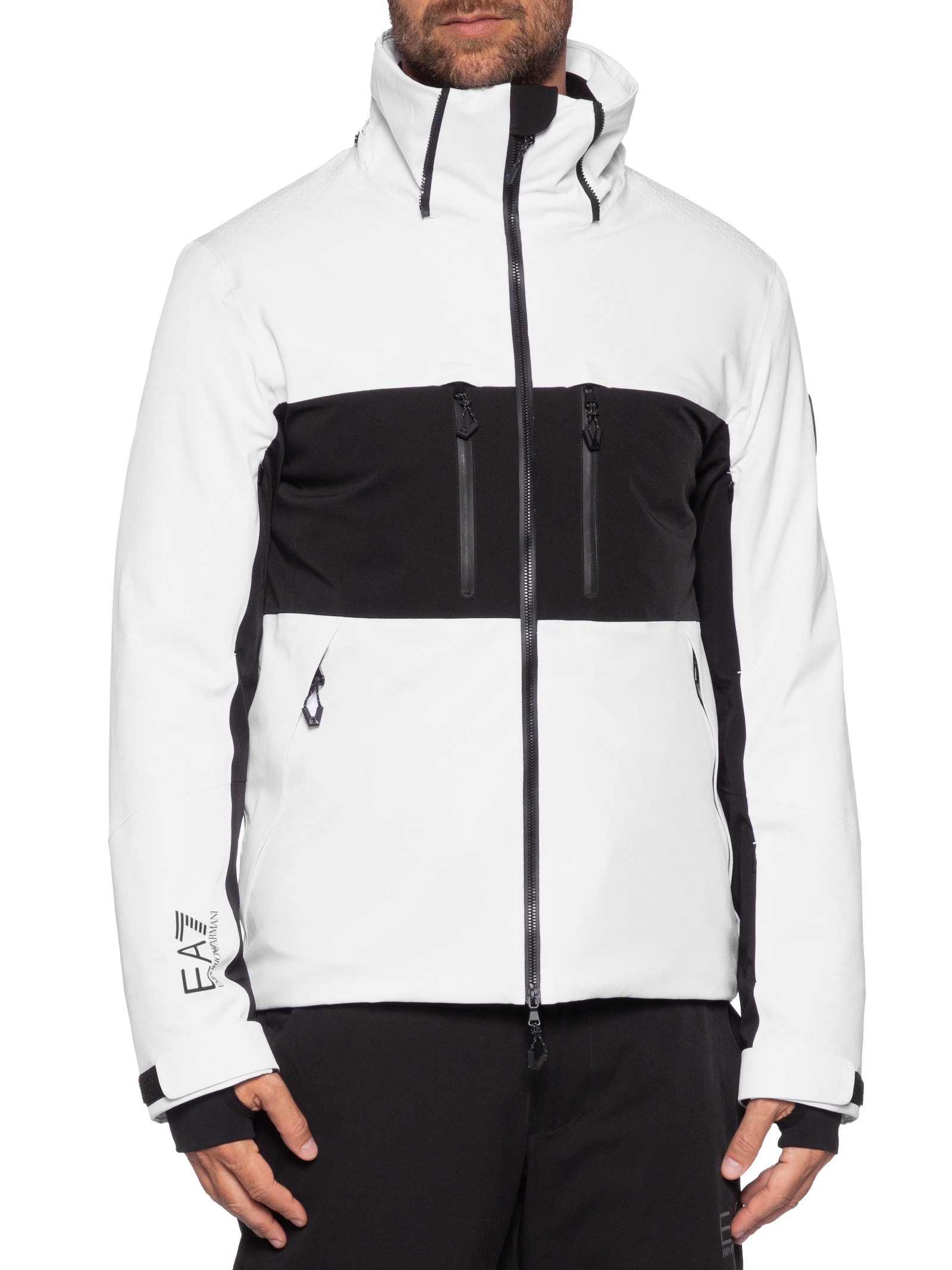 Jaqueta Masculina Technical Ski M Kitzbuhel Protectum7 Colorblock – Preto Ea7 Emporio Armani