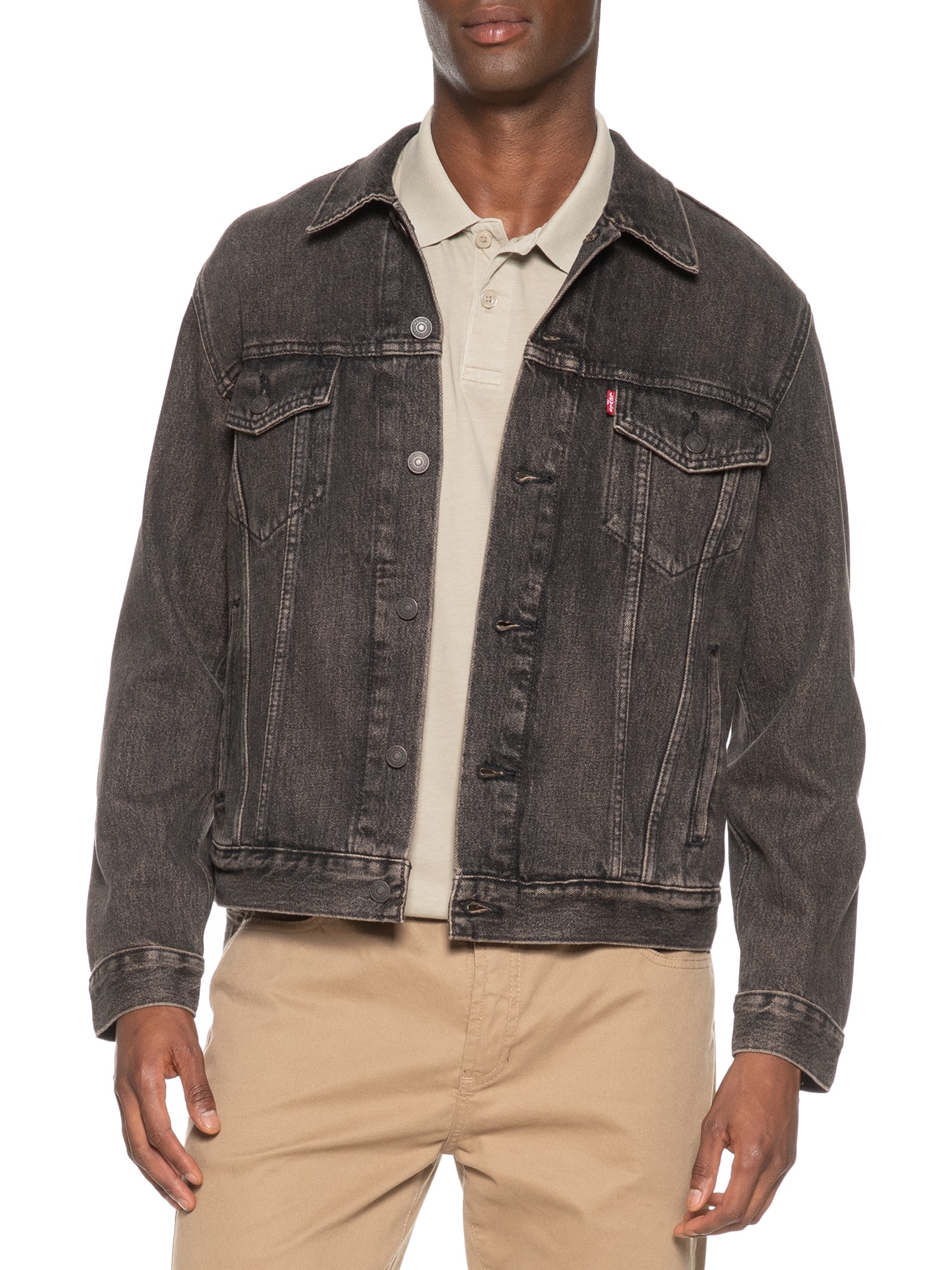 Jaqueta Masculina The Trucker Preto Levi's