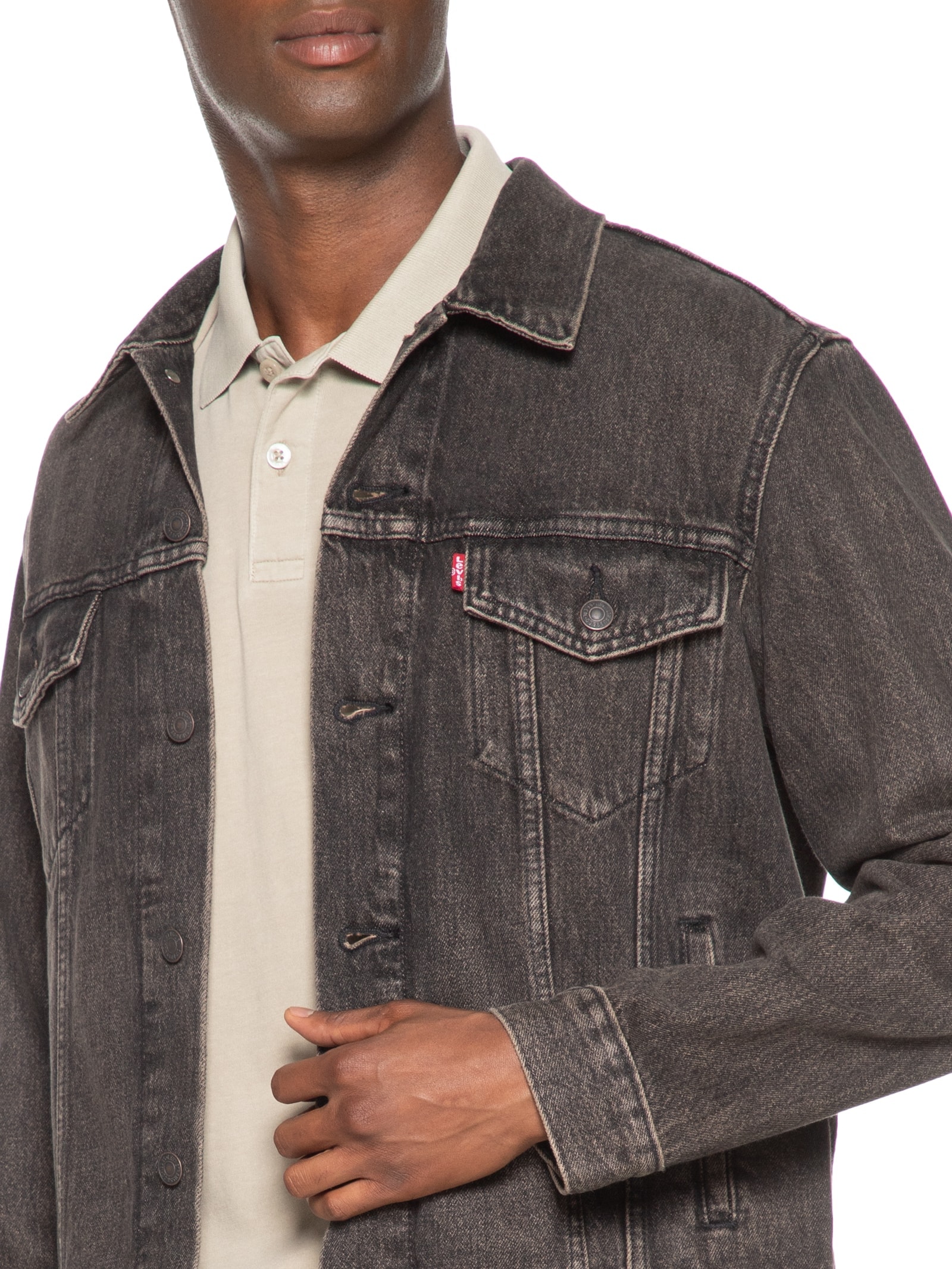 Jaqueta Masculina The Trucker Preto Levi's