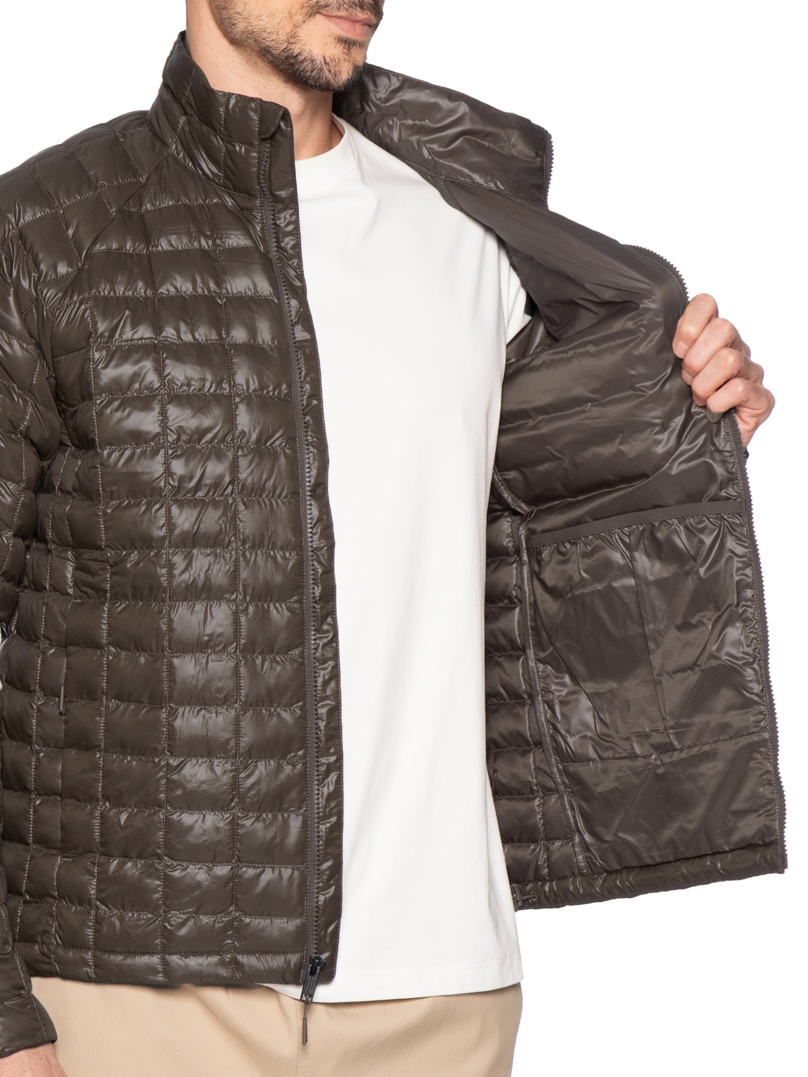 Jaqueta Masculina Thermoball Marrom The North Face