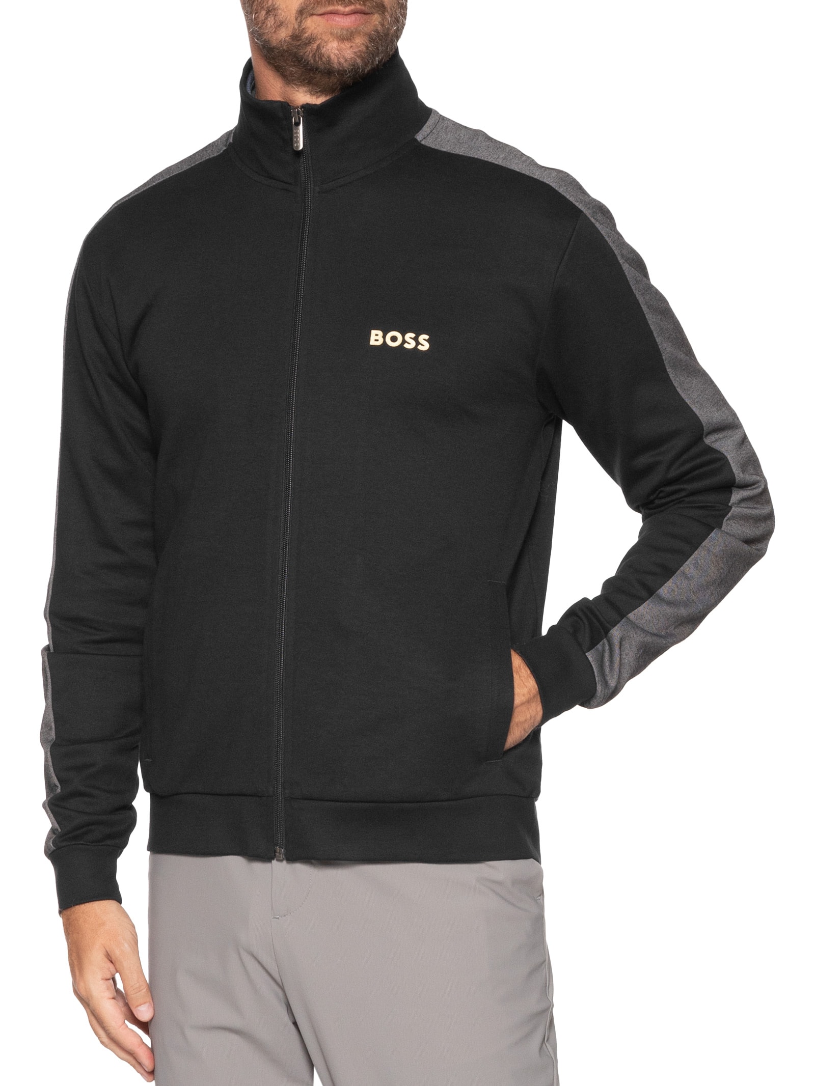 Jaqueta Masculina Tracksuit HBEU Preto Boss