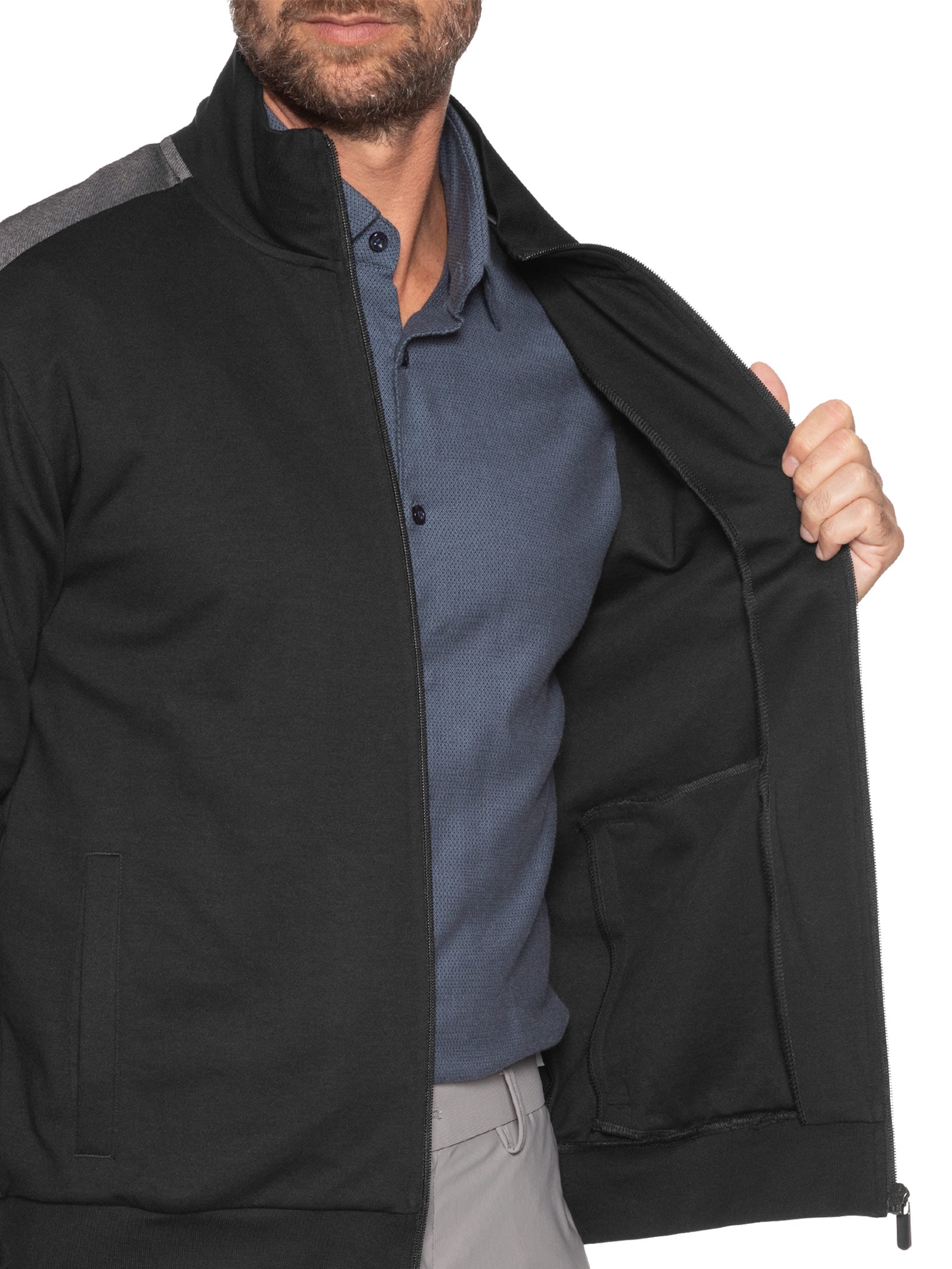 Jaqueta Masculina Tracksuit HBEU Preto Boss