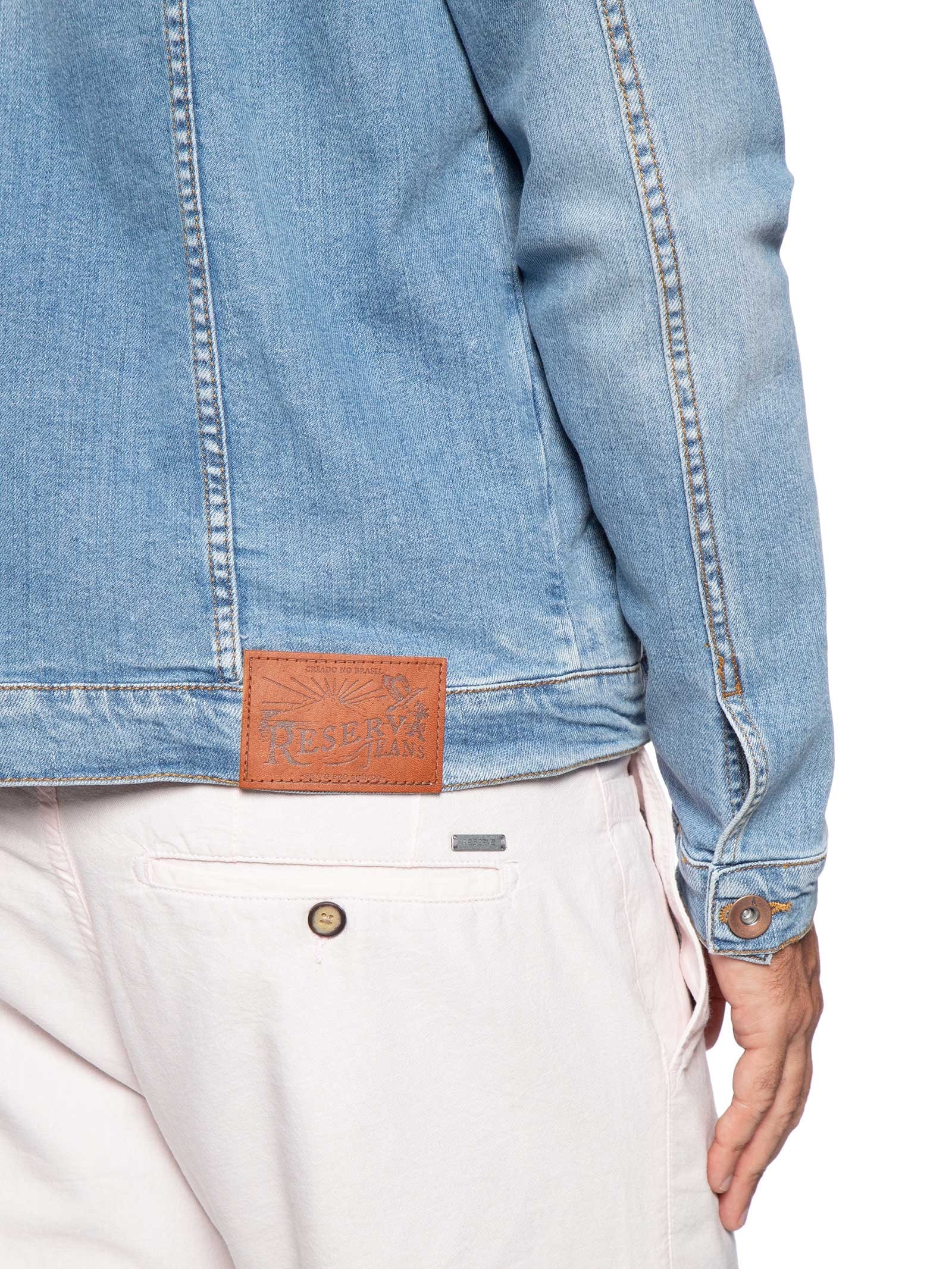 Jaqueta Masculina Trucker Jeans Max Azul Reserva