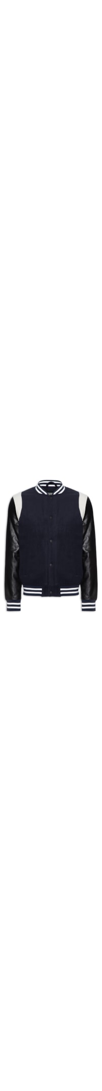 Jaqueta Masculina Varsity Wool - Azul