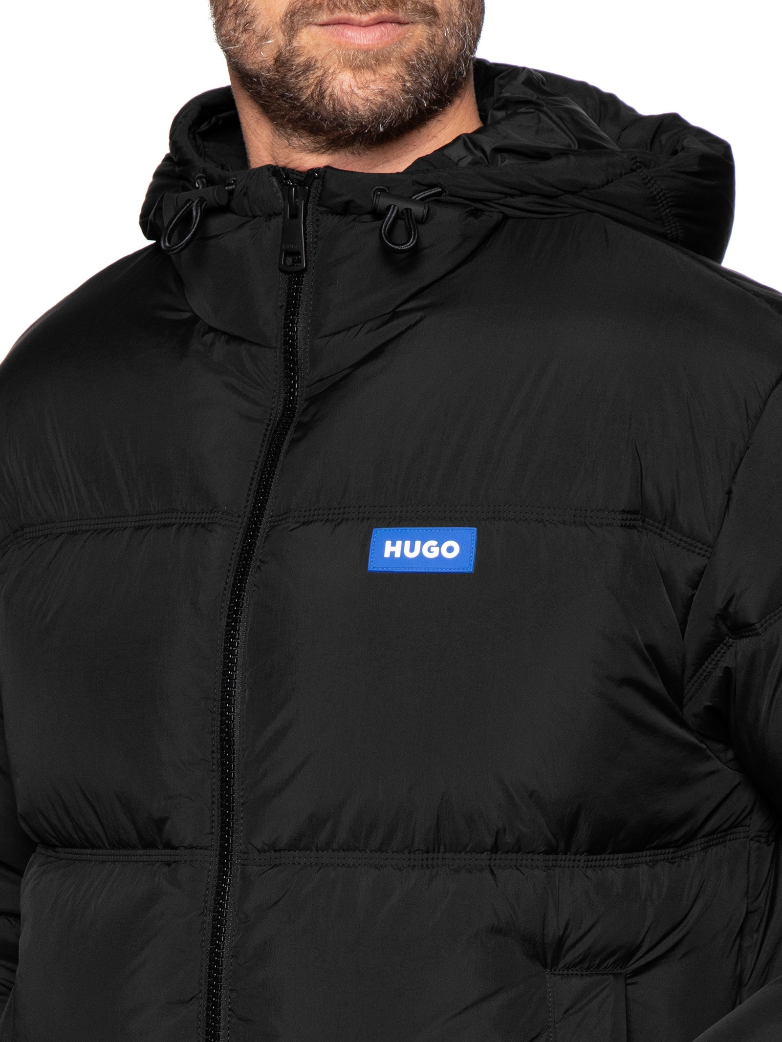 Jaqueta Masculina Water Repellent Padded Preto Hugo