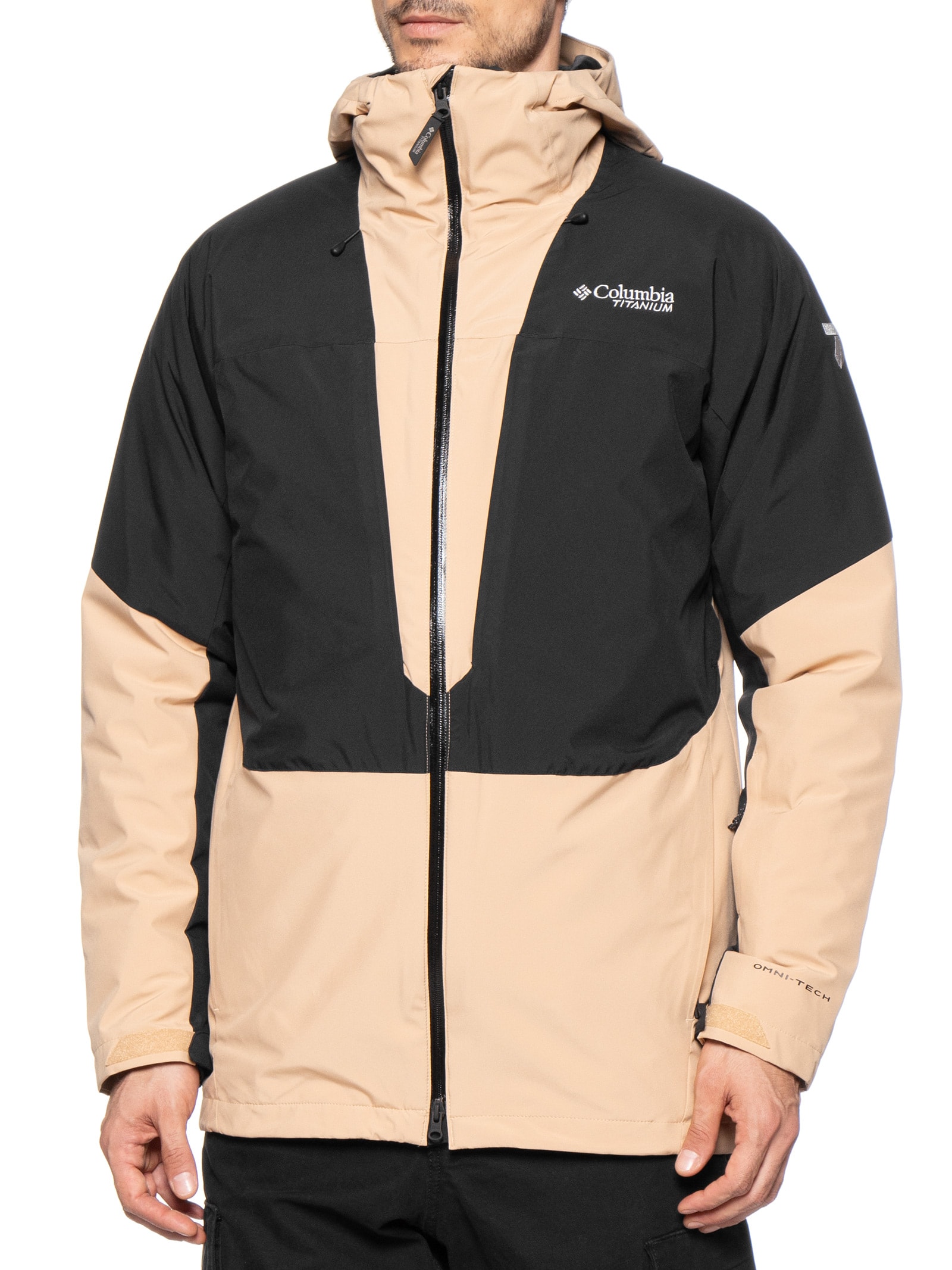 Jaqueta Masculina Winter District II Interchange Com Capuz Bege Columbia