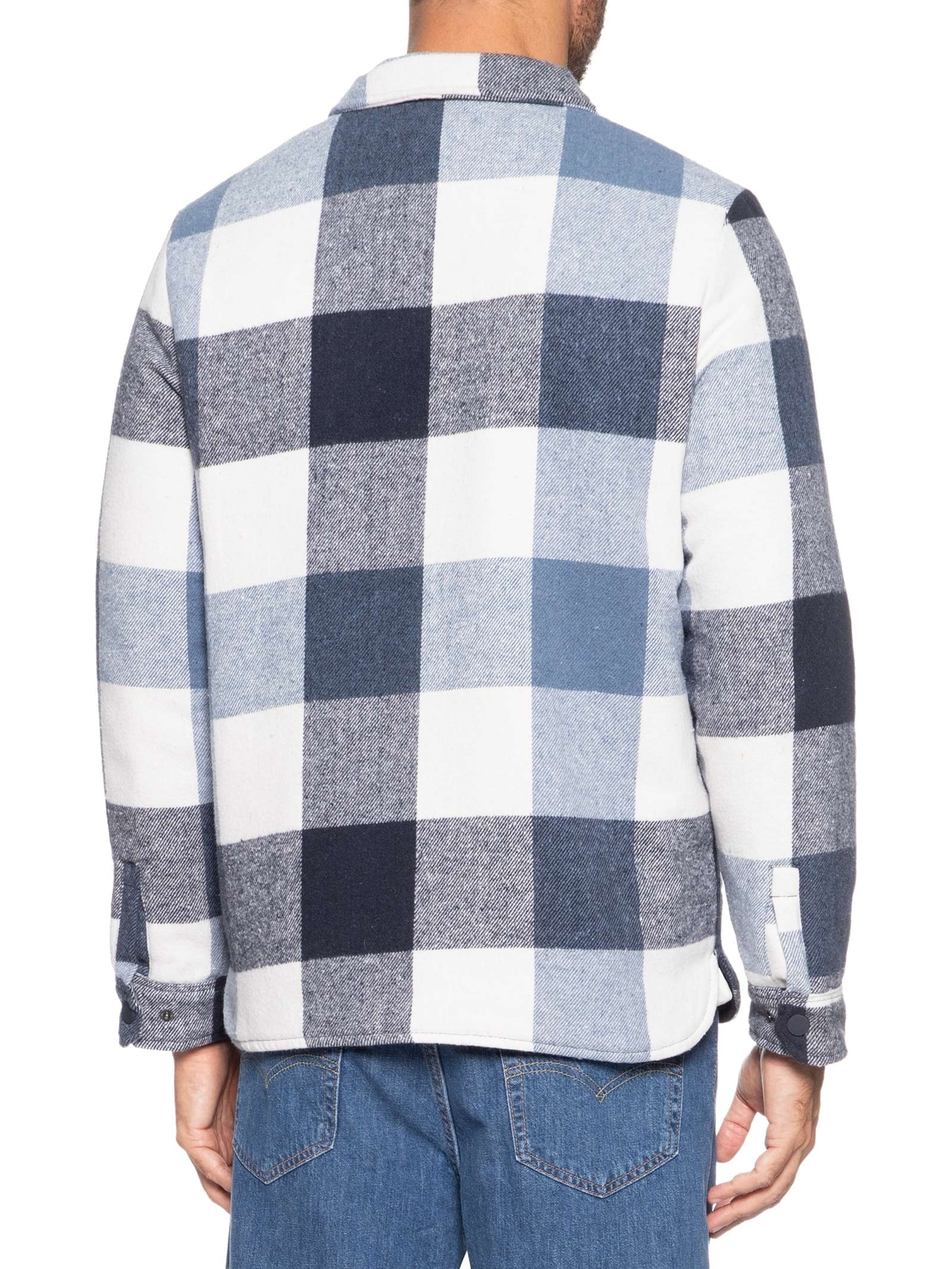 Jaqueta Masculina Xadrez Azul Basiq Men