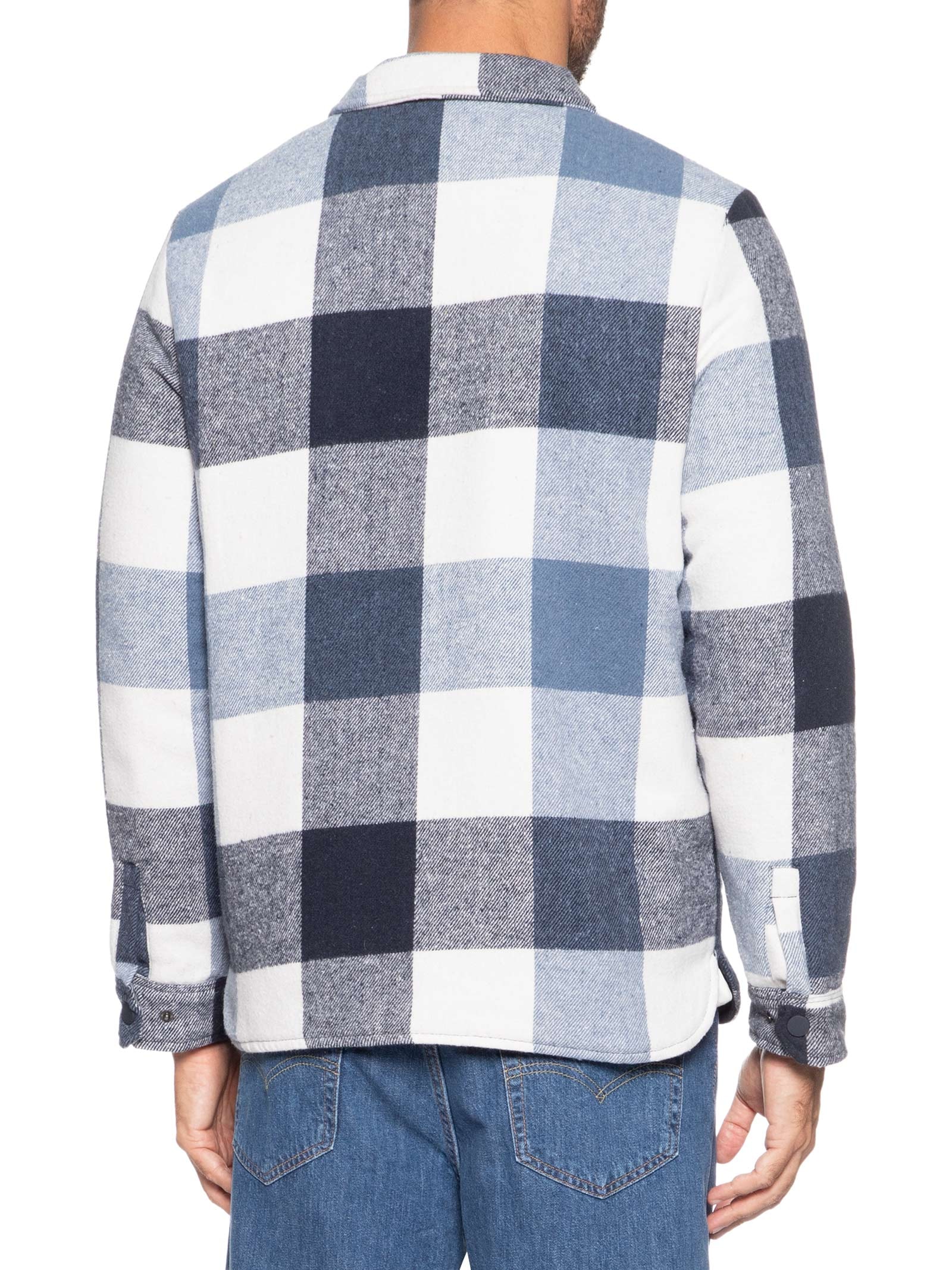 Jaqueta Masculina Xadrez Azul Basiq Men