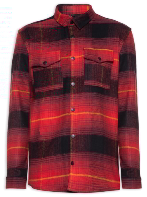 Jaqueta Masculina Xadrez – Vermelho