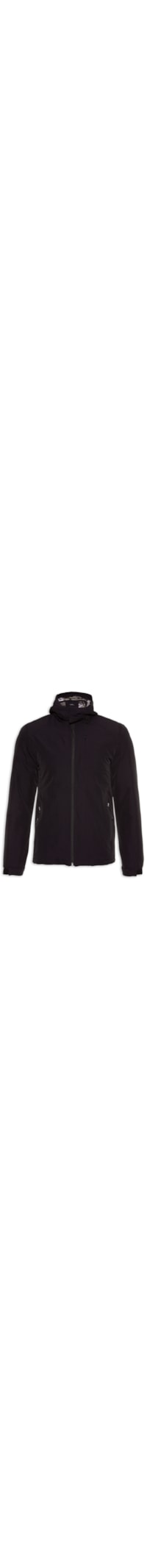 Jaqueta Masculina Zíper Com Capuz Removível - Azul