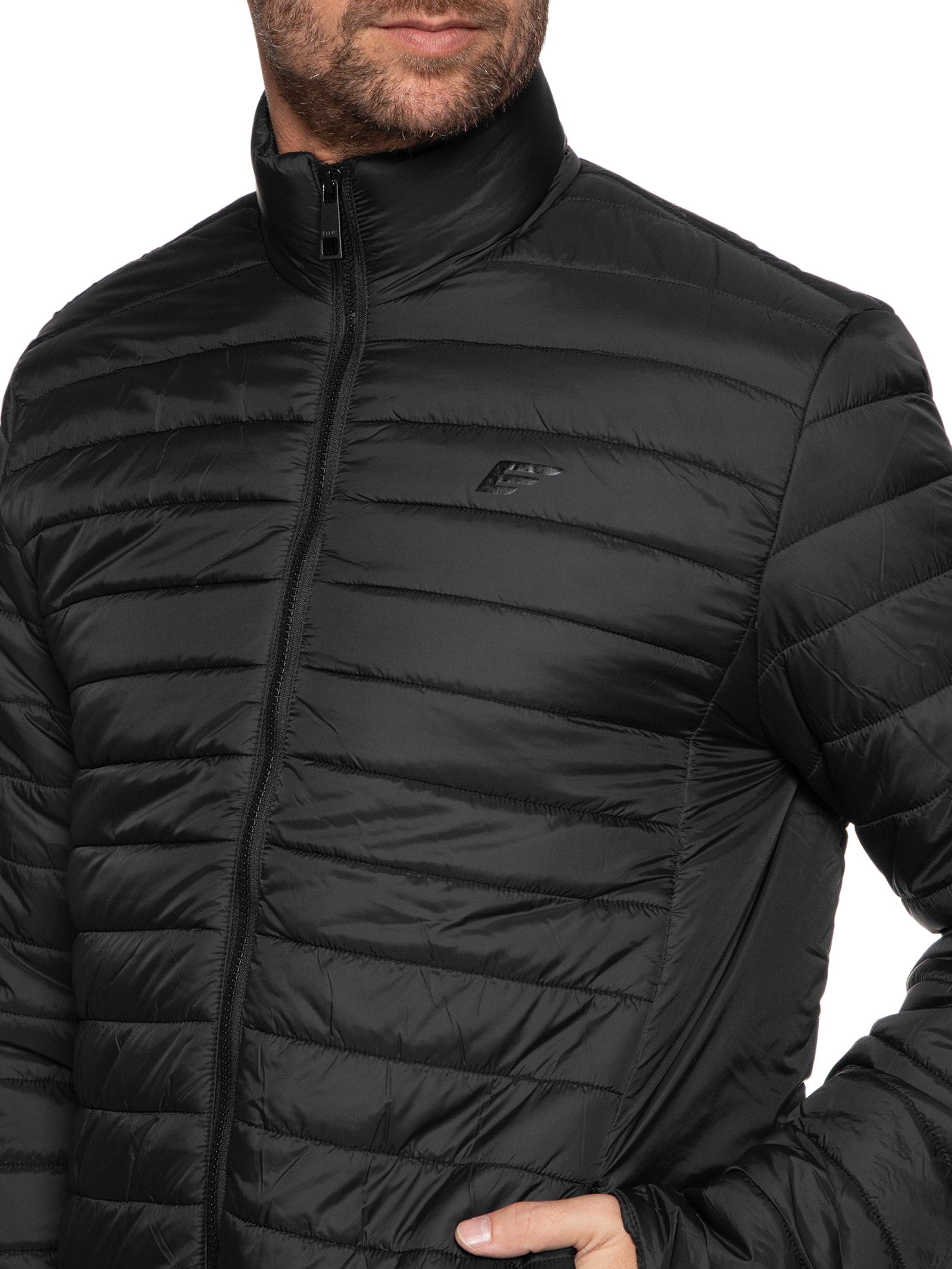 Jaqueta Masculino Nylon Light Down Preto Ellus1