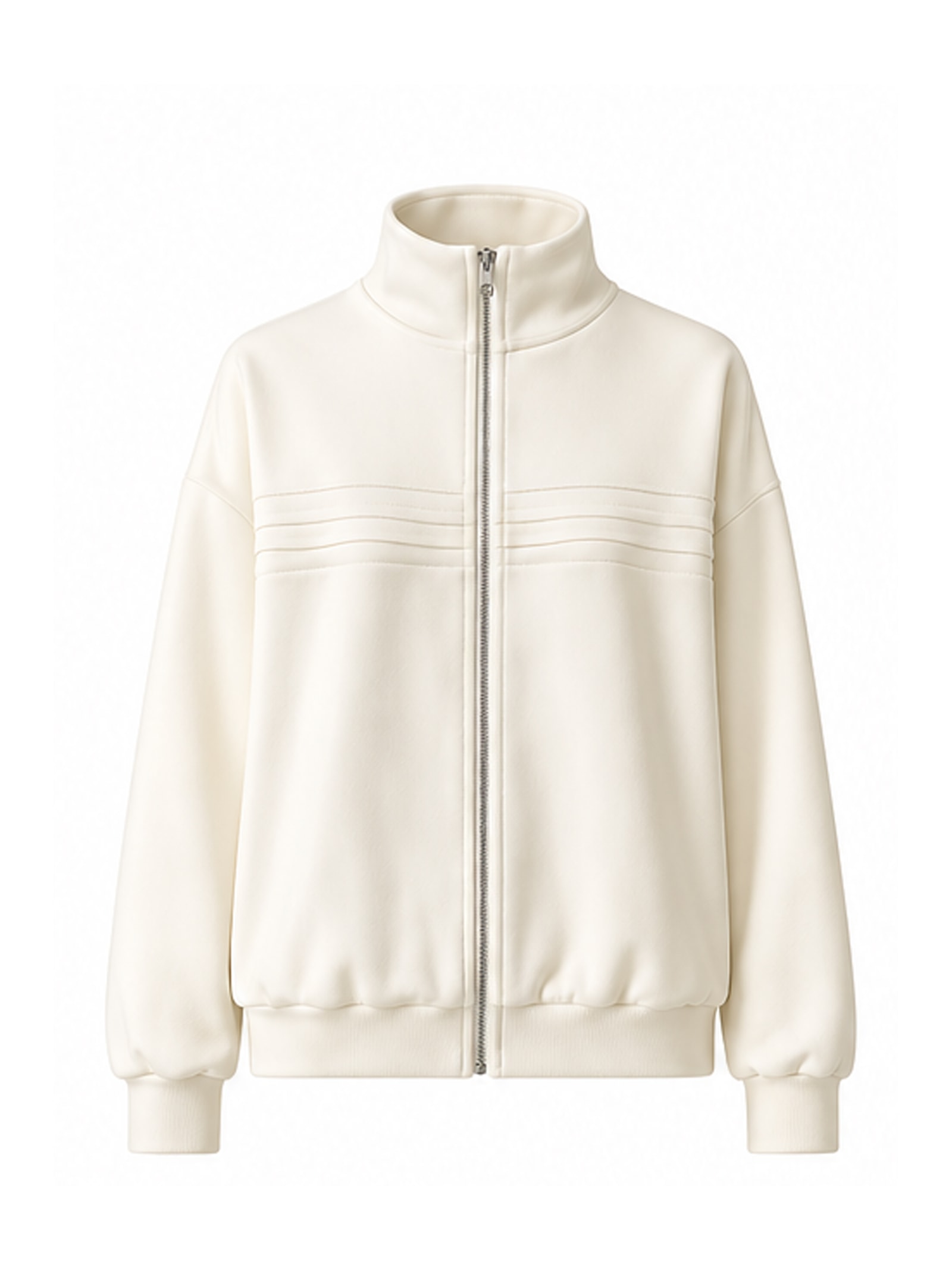 Jaqueta Moletom Linhas Off White Branco Suntime