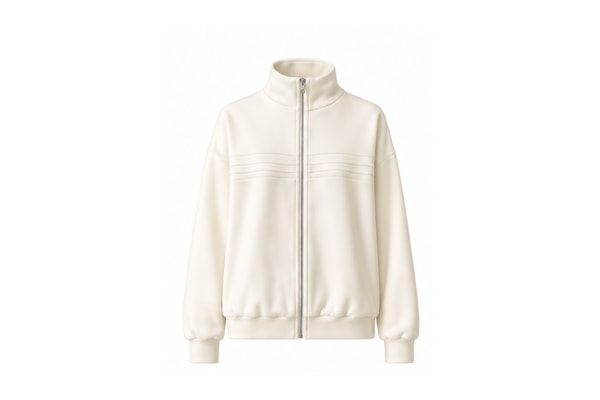 Jaqueta Moletom Linhas Off White - Branco