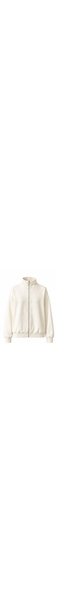 Jaqueta Moletom Linhas Off White - Branco
