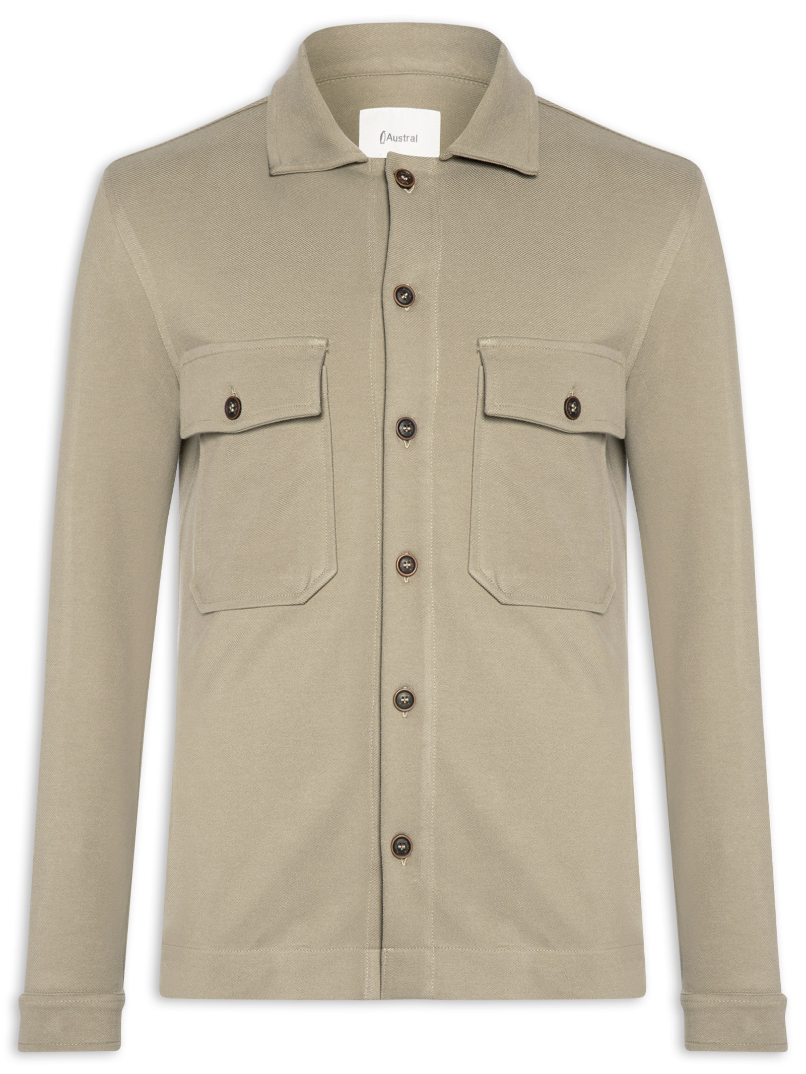 Jaqueta Overshirt Masculina Malha Stelvio Bege Austral