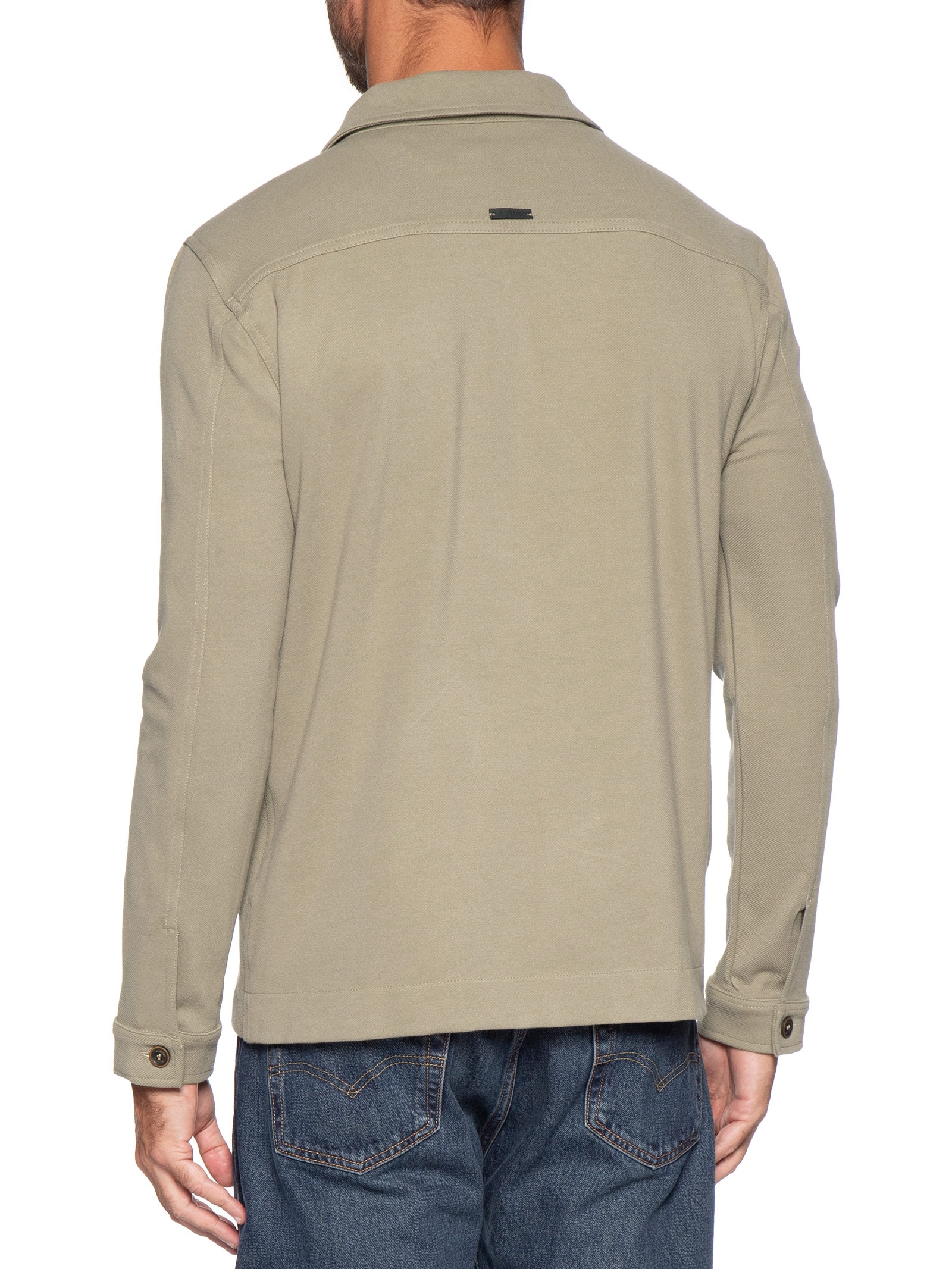 Jaqueta Overshirt Masculina Malha Stelvio Bege Austral