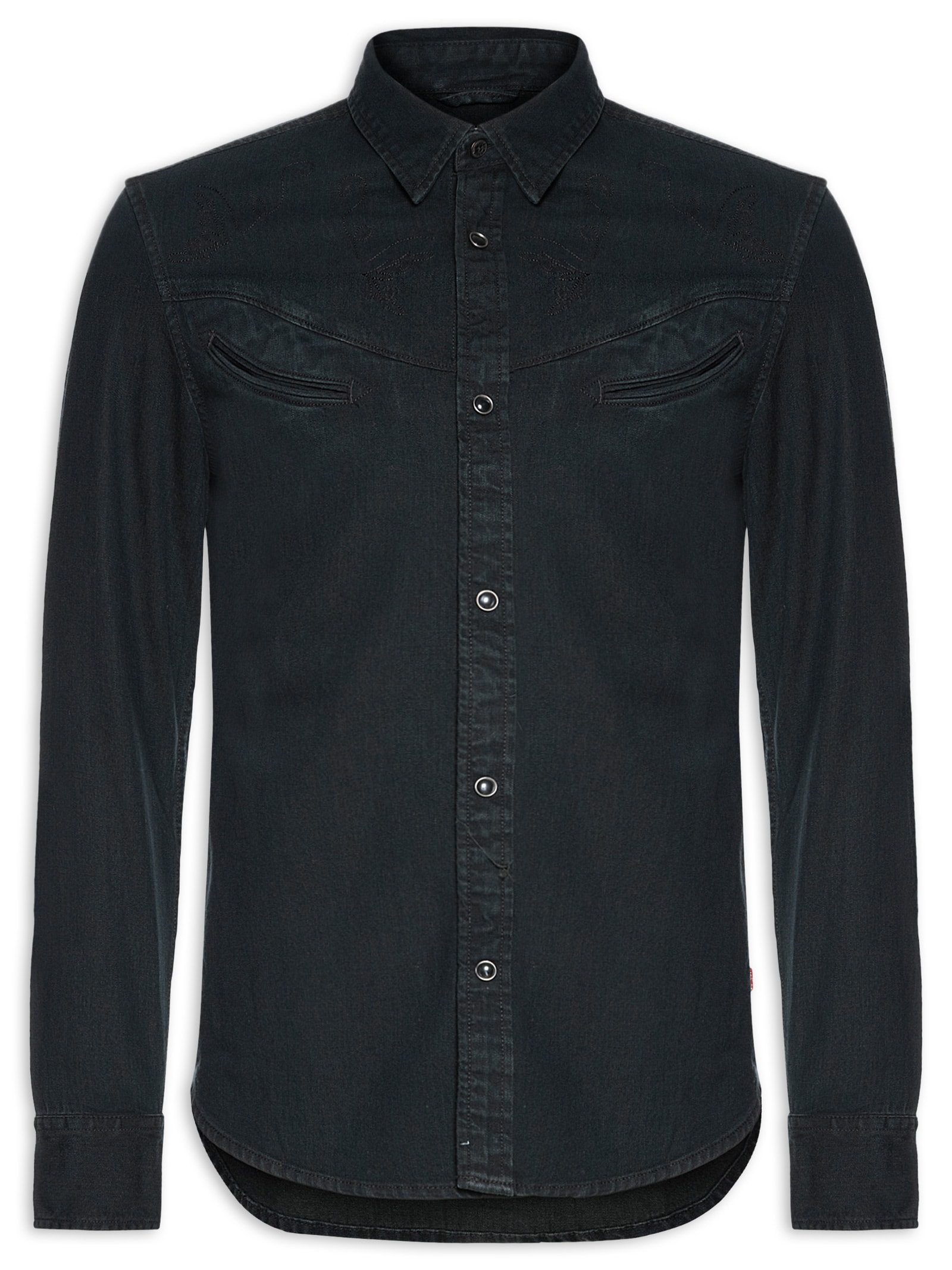 Jaqueta Overshirt Masculina Smiley Western Preto Levi's