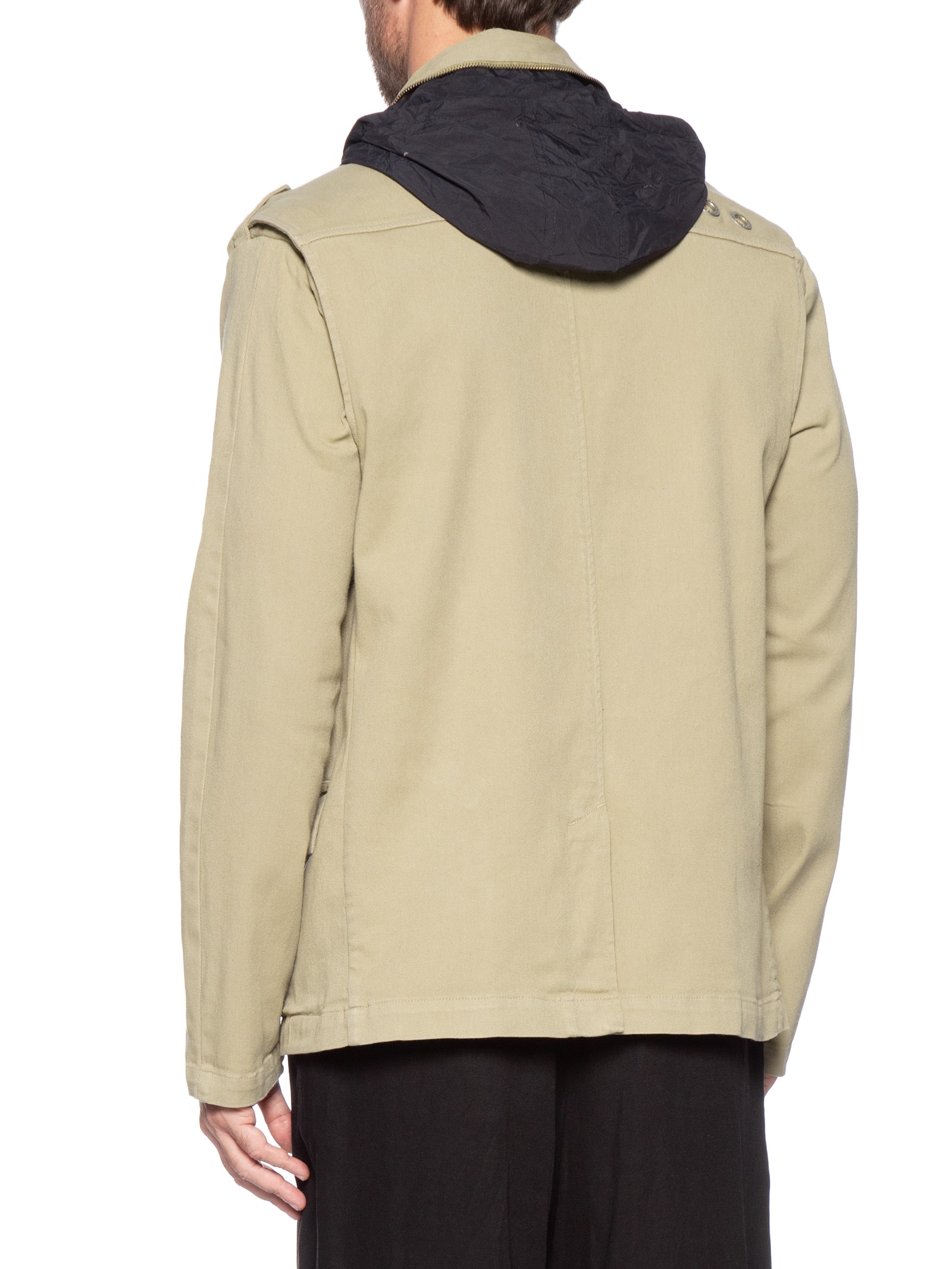 Jaqueta Parka Masculina Pockets Gola Alta Marrom Osklen