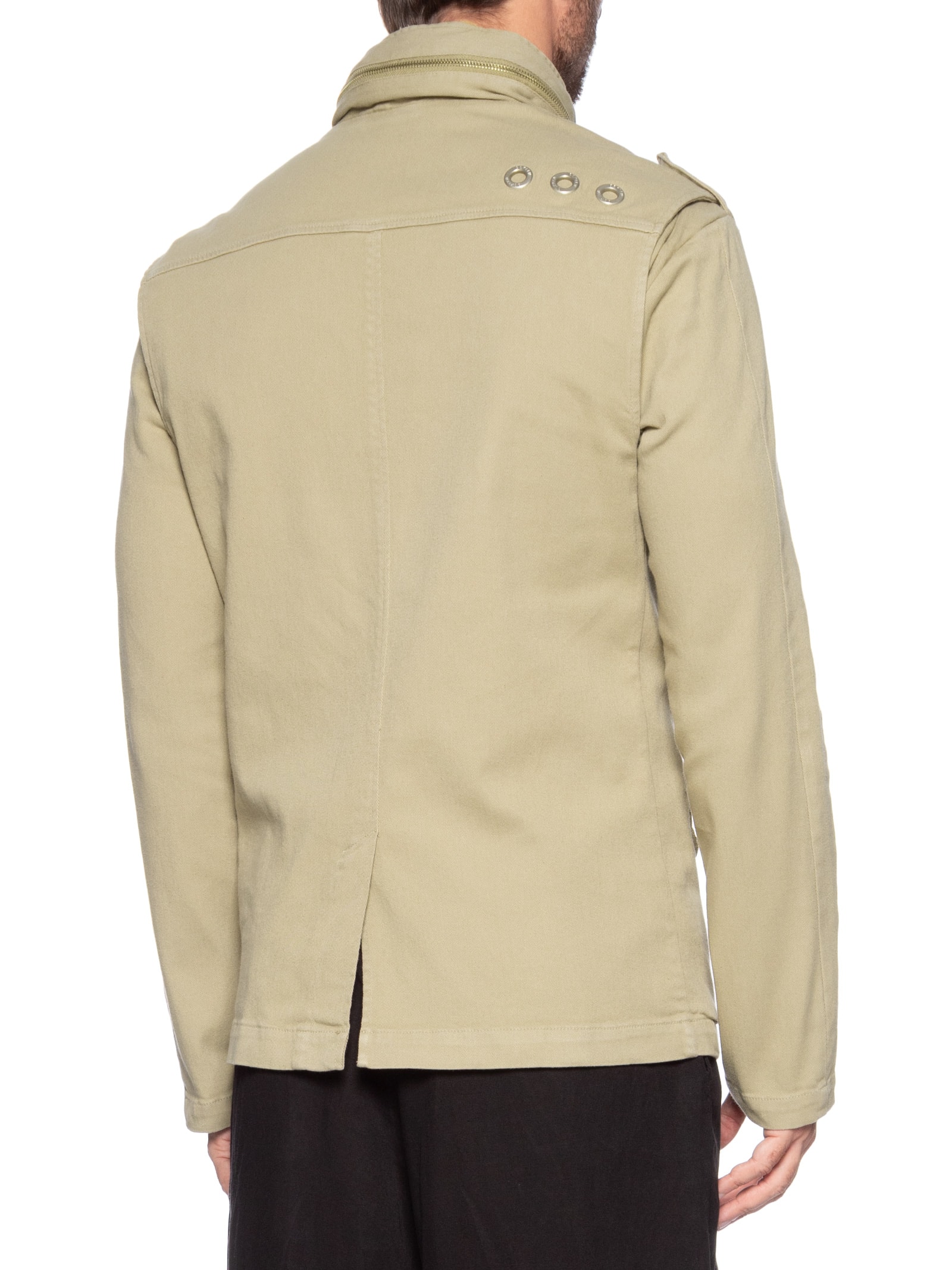 Jaqueta Parka Masculina Pockets Gola Alta Marrom Osklen