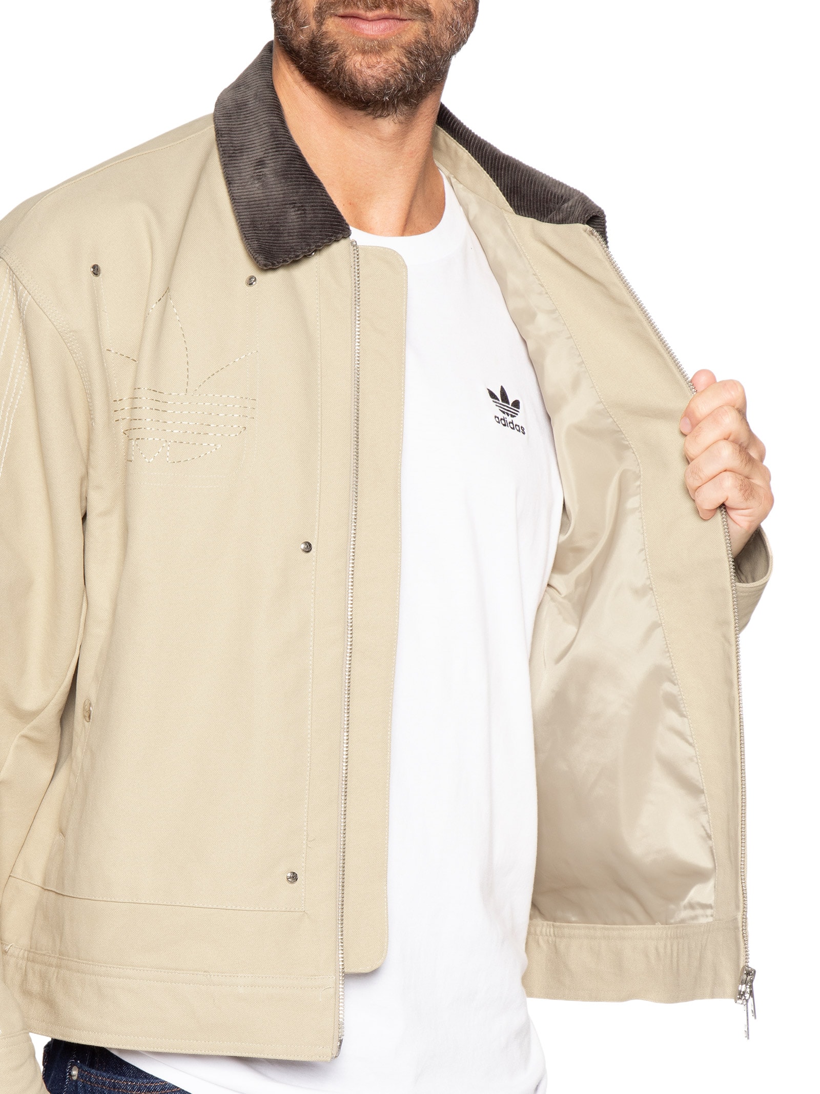 Jaqueta Premium Essentials Marrom Adidas Originals