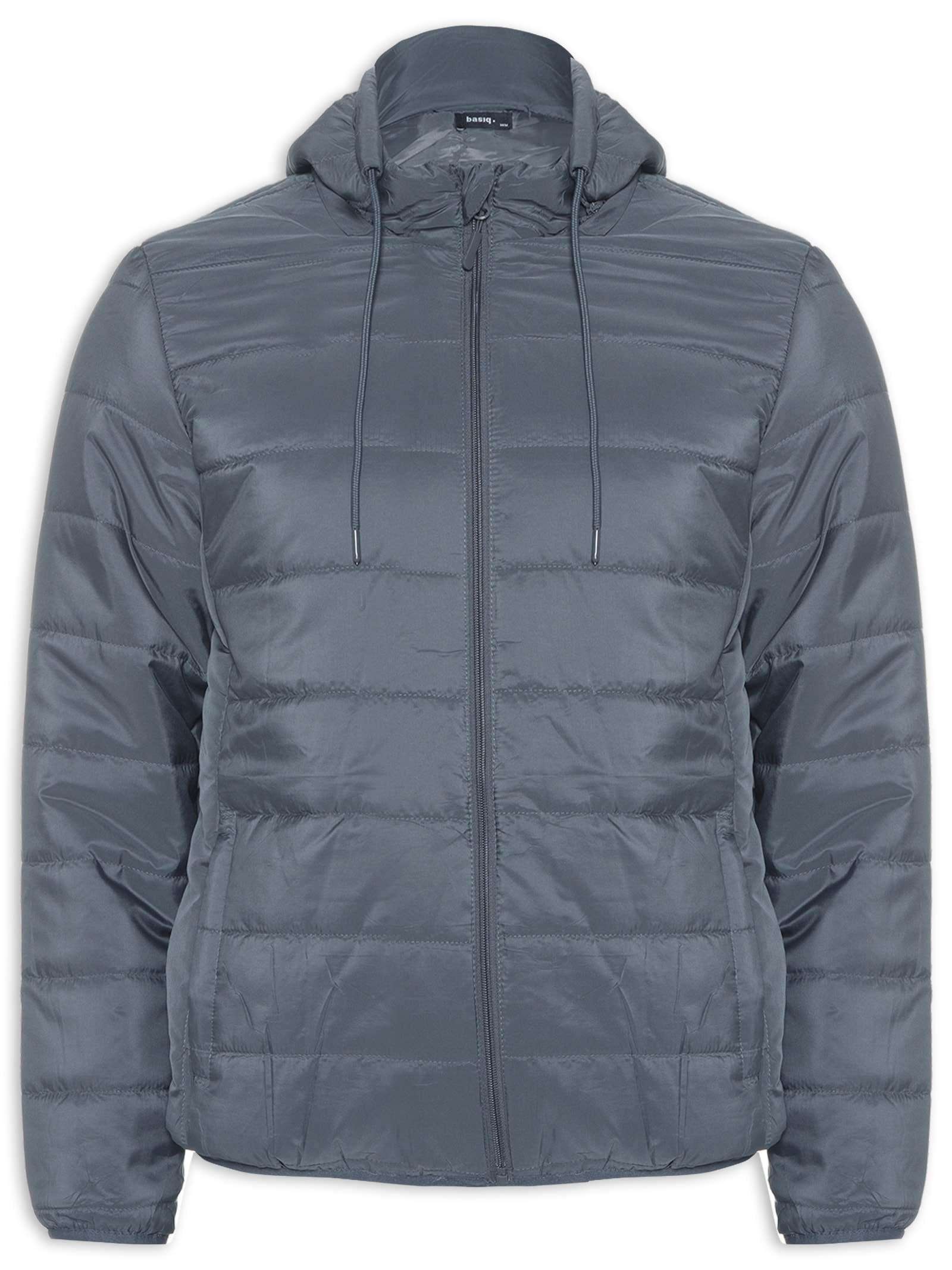 Jaqueta Puffer Cinza Basiq Men