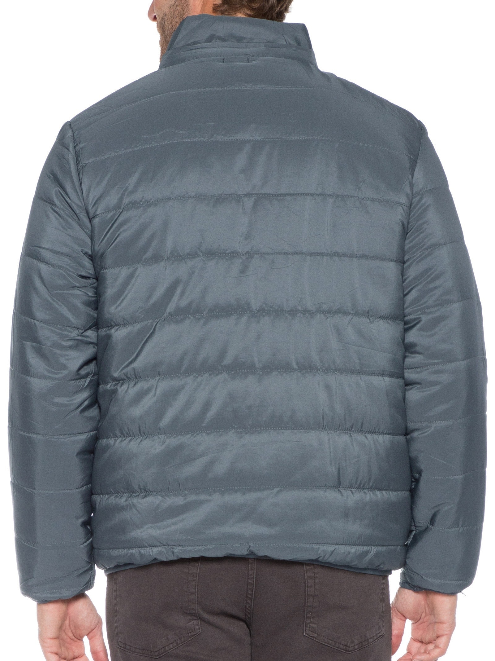 Jaqueta Puffer Cinza Basiq Men