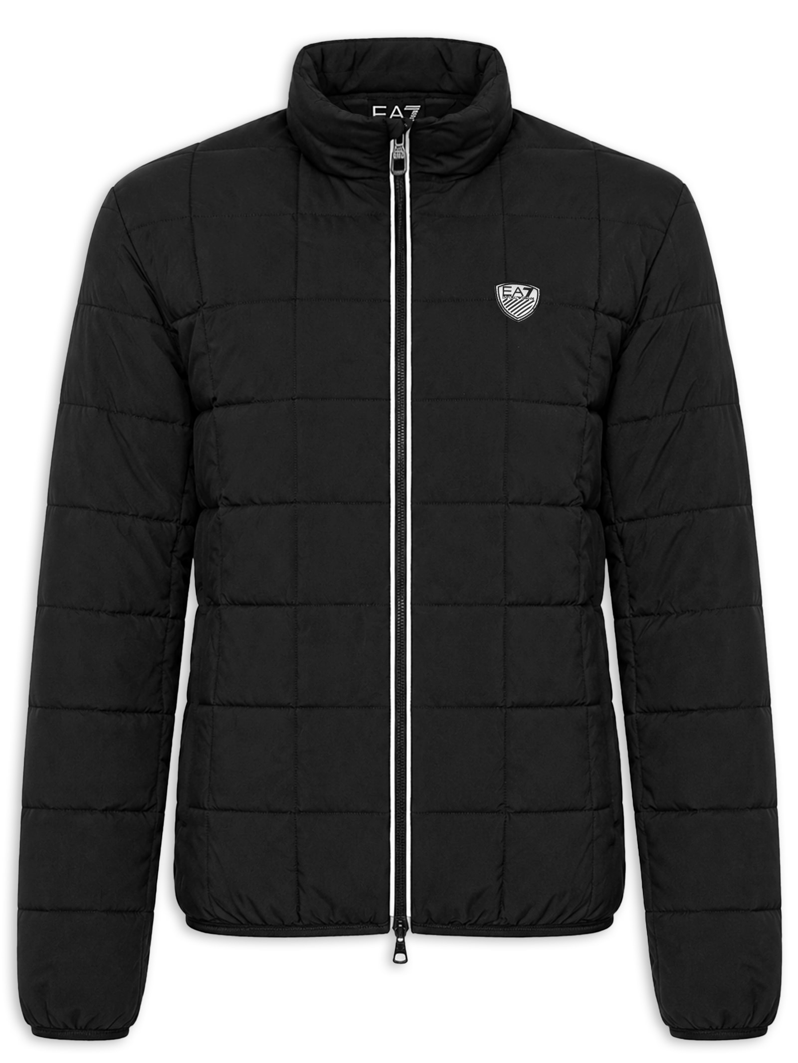 Jaqueta Puffer Masculina Brasão Train Premium Thermore – Preto Ea7 Emporio Armani
