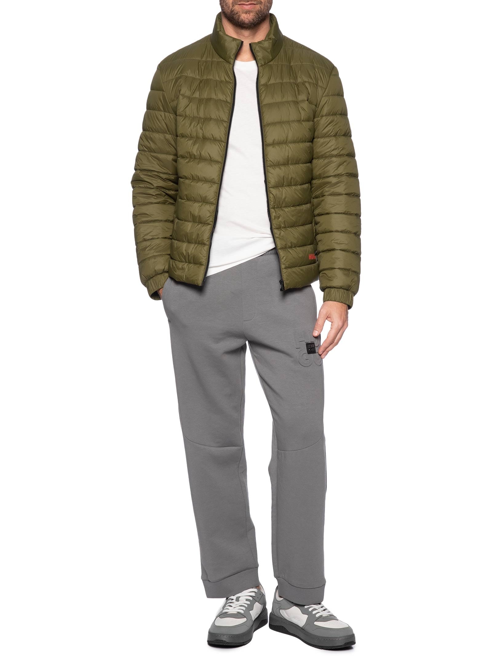 Jaqueta Puffer Masculina Brenti Verde Hugo