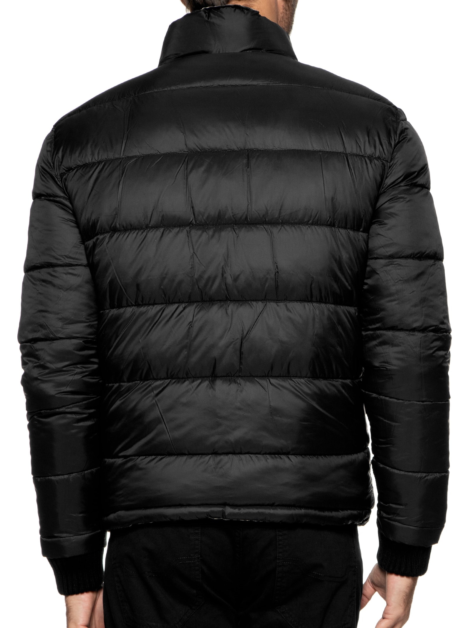 Jaqueta Puffer Masculina Double Face Interno Xadrez Preto Osklen