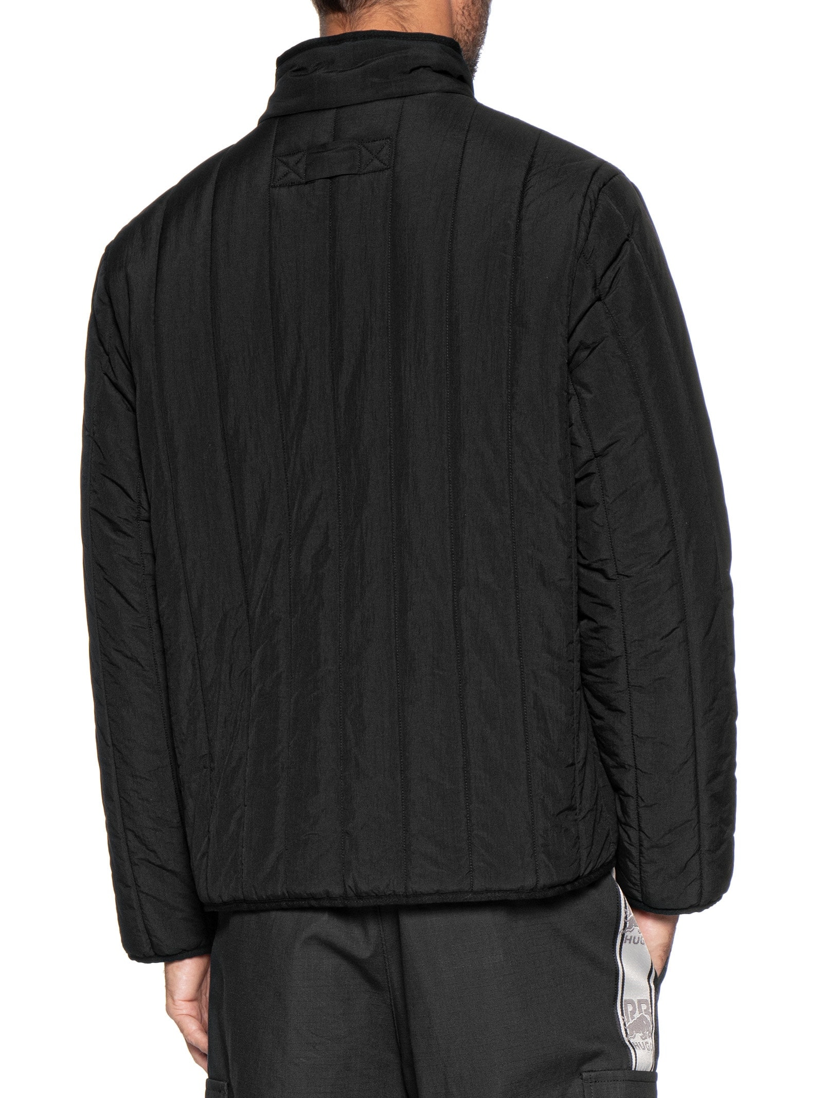 Jaqueta Puffer Masculina Logo Detail Brenoto2611 Preto Hugo