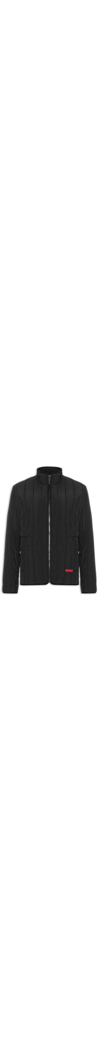 Jaqueta Puffer Masculina Logo Detail Brenoto2611 - Preto