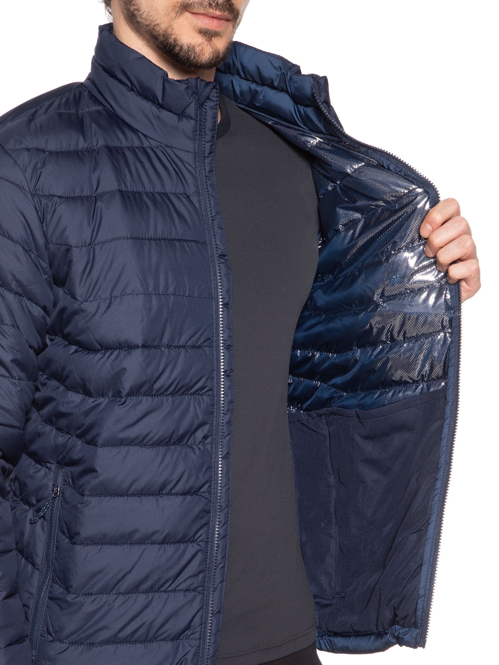 Jaqueta Puffer Masculina Powder  Azul Columbia