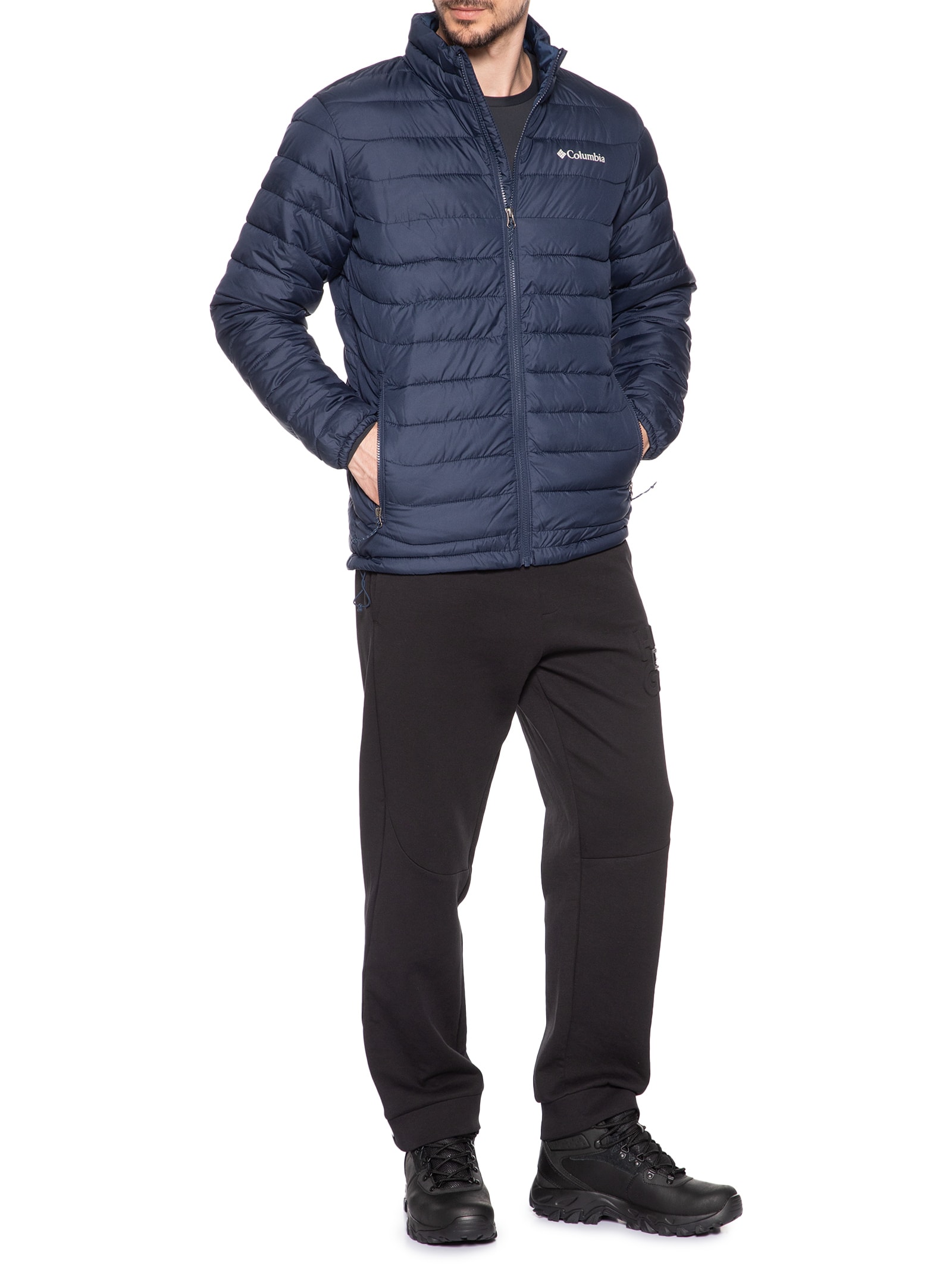 Jaqueta Puffer Masculina Powder Lite II Omni-heat Reflective Azul Columbia