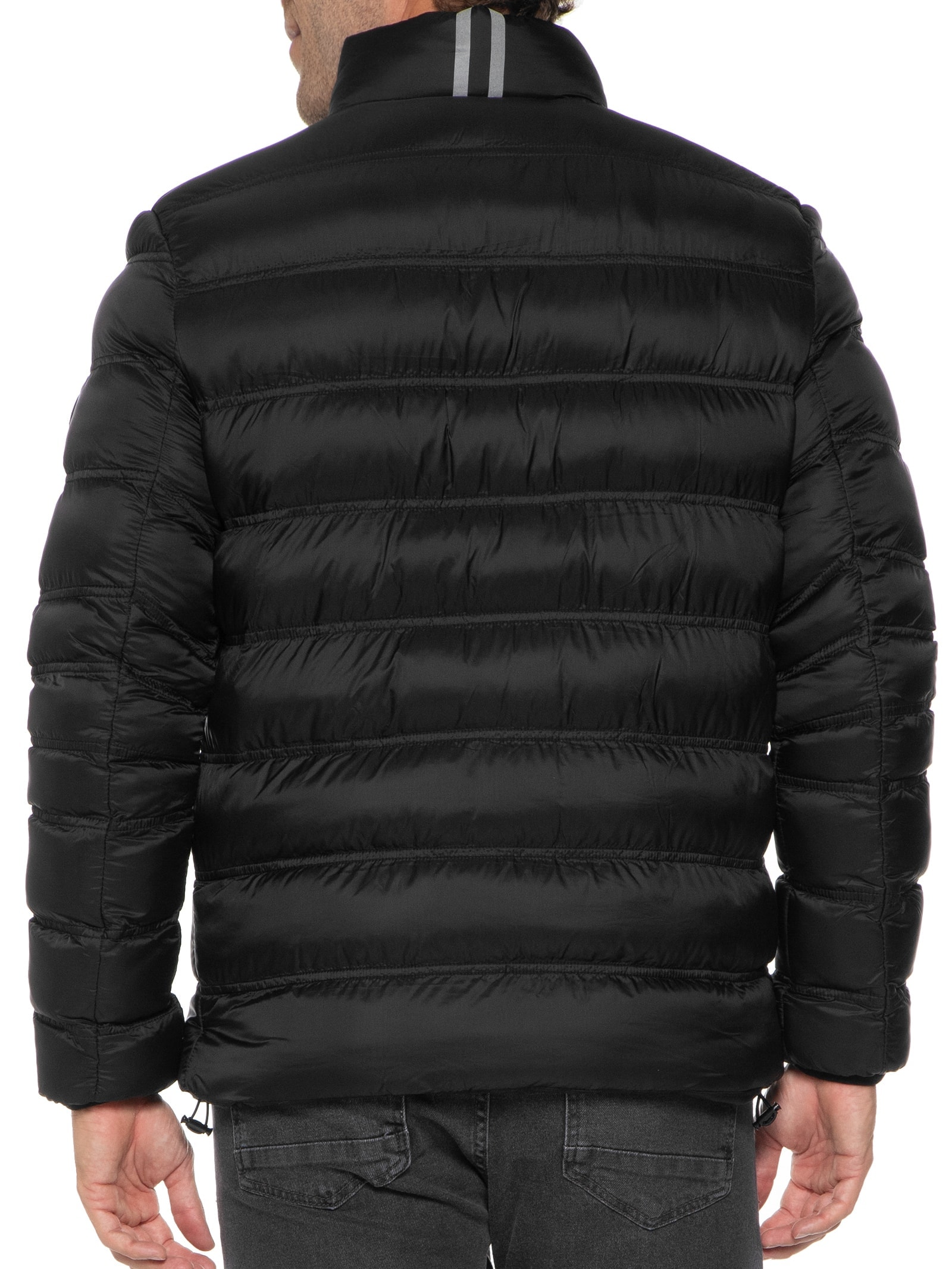 Jaqueta Puffer Masculina Rip Stop Liquid Repeller Preto Aramis