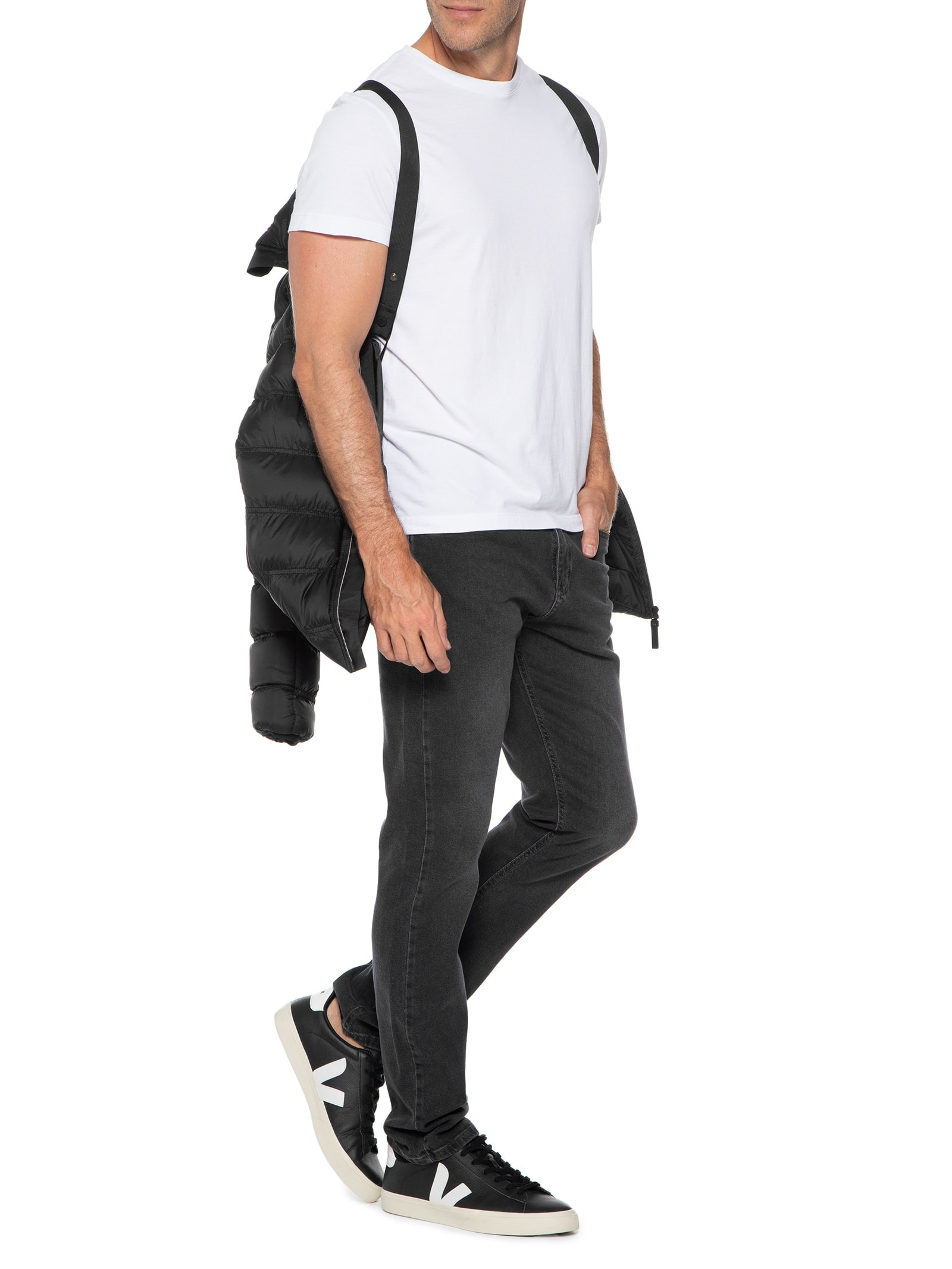 Jaqueta Puffer Masculina Rip Stop Liquid Repeller Preto Aramis