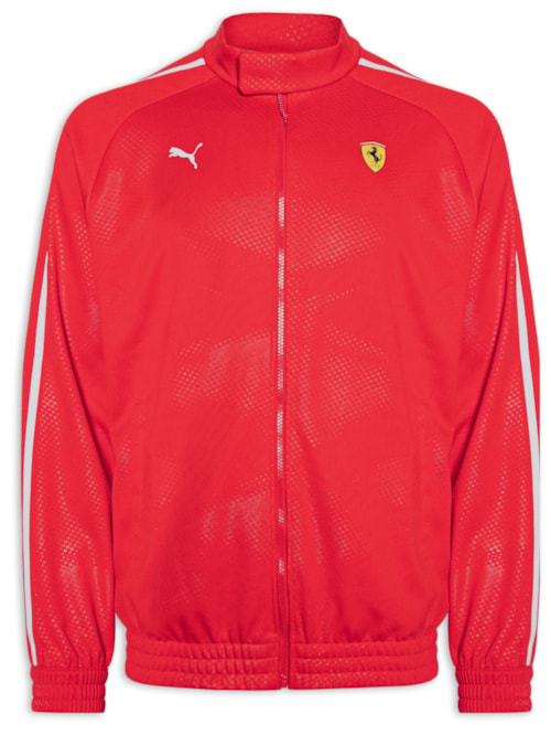 Jaqueta Scuderia Ferrari T7 Oversized TR Masculina - Vermelho