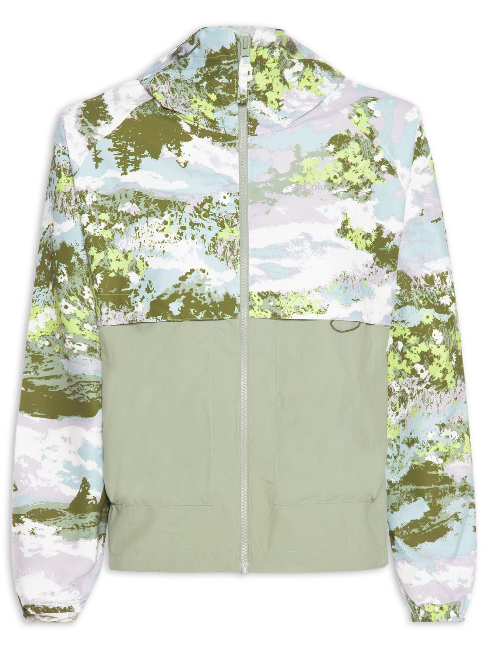 Jaqueta Spire Valley™ Printed Windbreaker – Verde Columbia