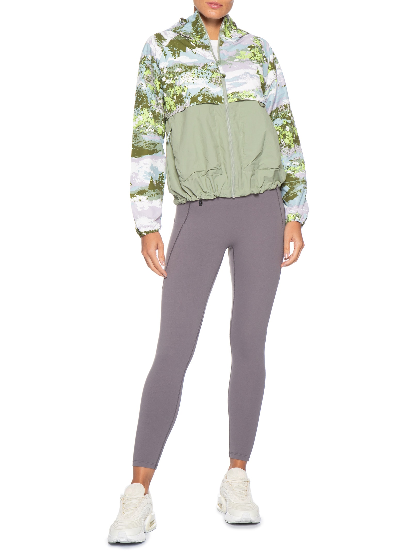 Jaqueta Spire Valley™ Printed Windbreaker – Verde Columbia