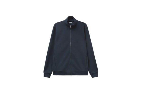 Jaqueta Técnica Efeito Soft Touch Com Zíper - Azul