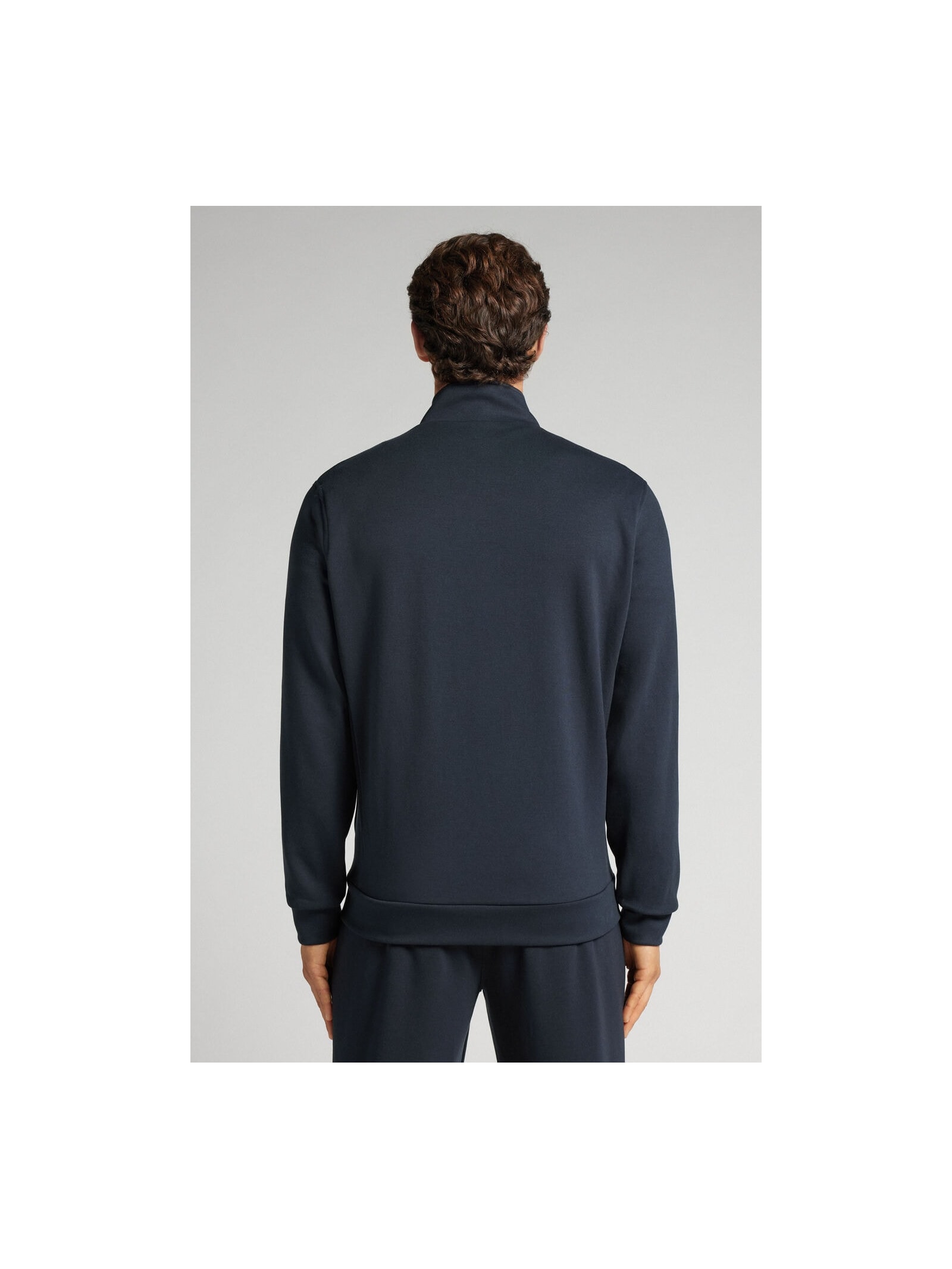 Jaqueta Técnica Efeito Soft Touch Com Zíper Azul Intimissimi