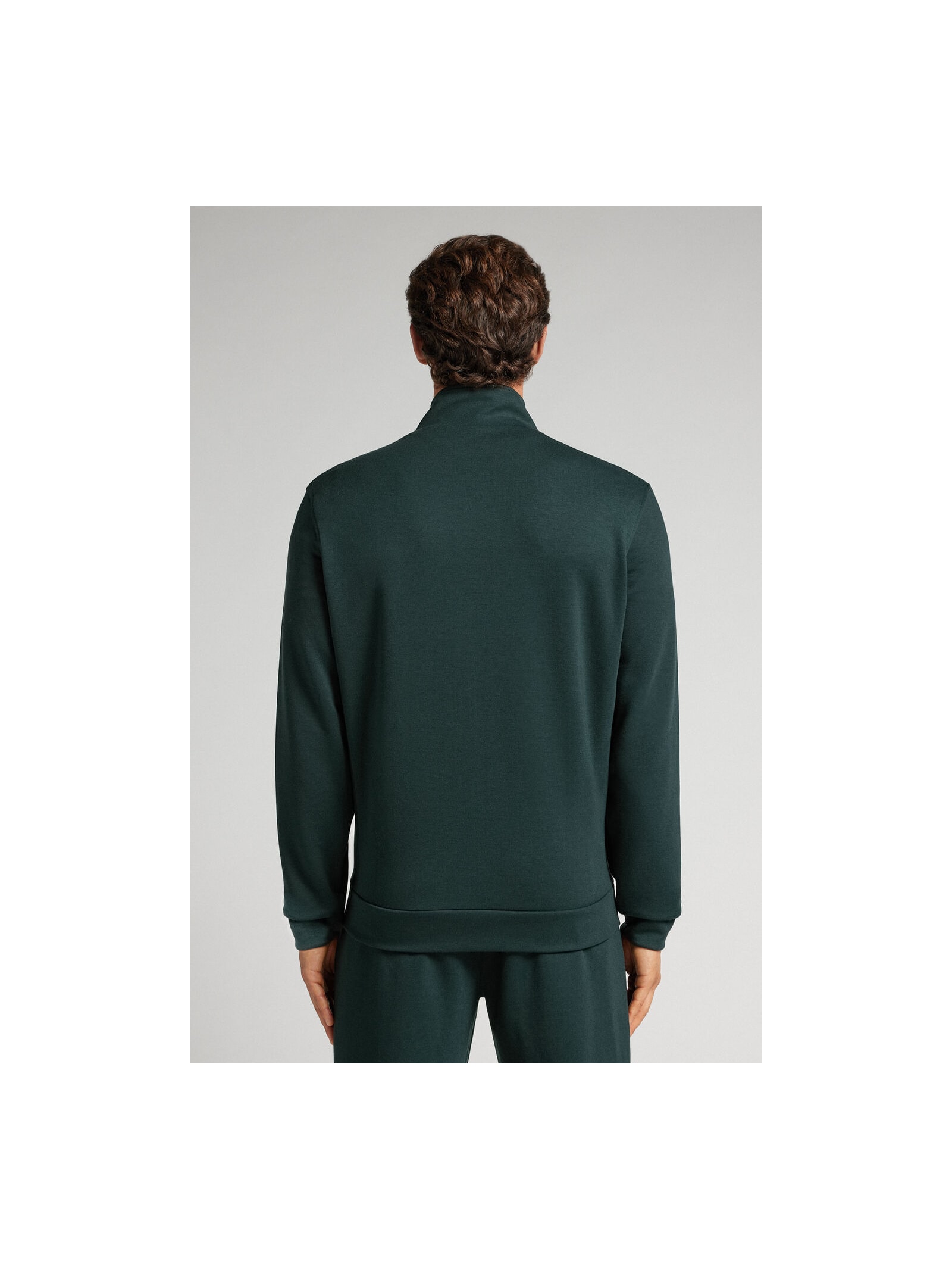 Jaqueta Técnica Efeito Soft Touch Com Zíper Verde Intimissimi