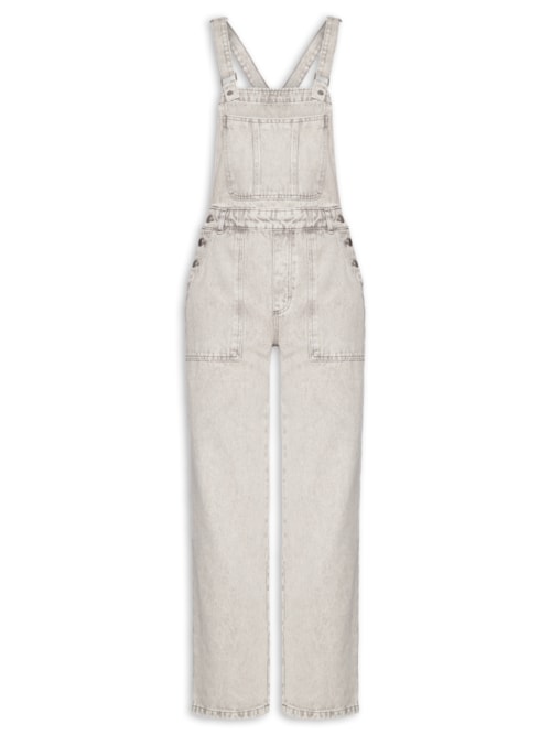 Jardineira Feminina – Cinza