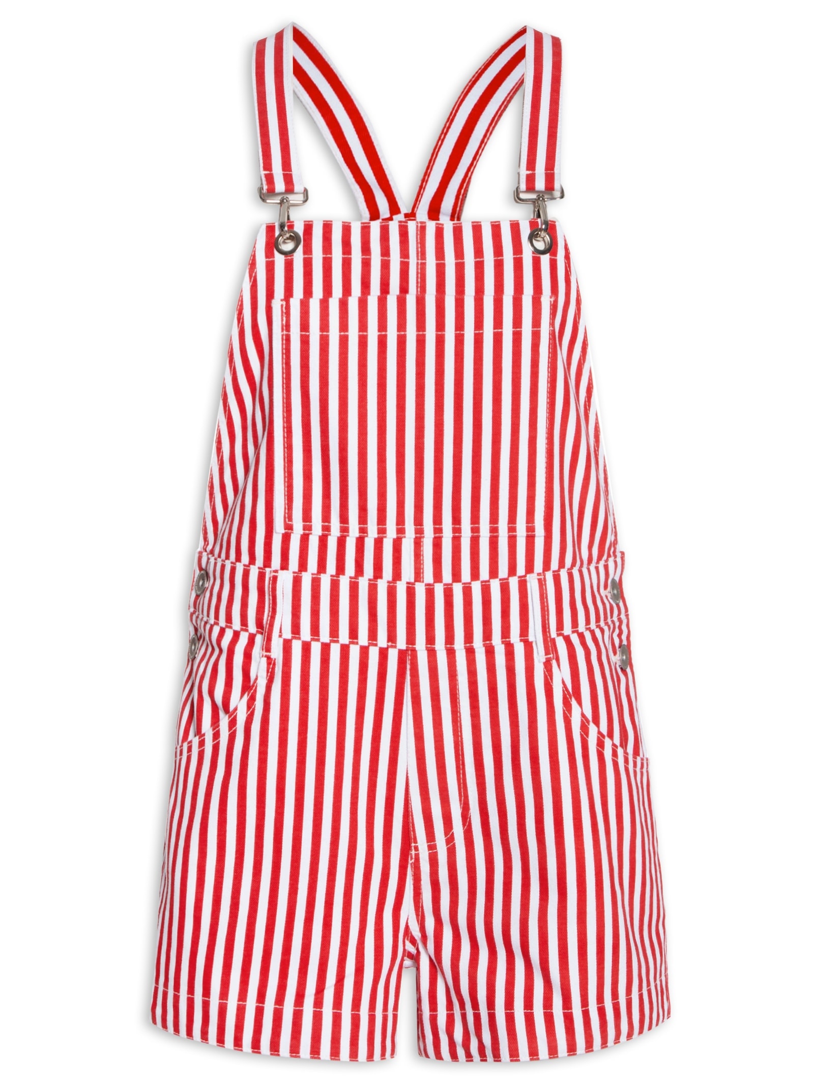 Jardineira Feminina Sarja Vermelho Colcci