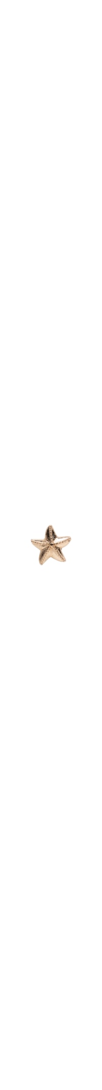 Jibbitz Feminino Gold Star Fish - Dourado