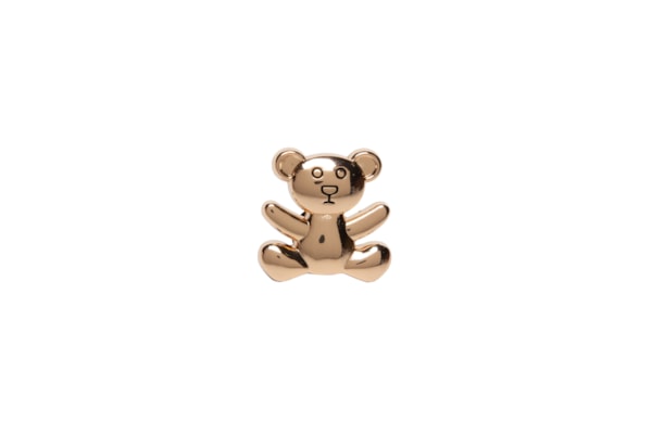Jibbitz Feminino Gold Teddy Bear – Dourado